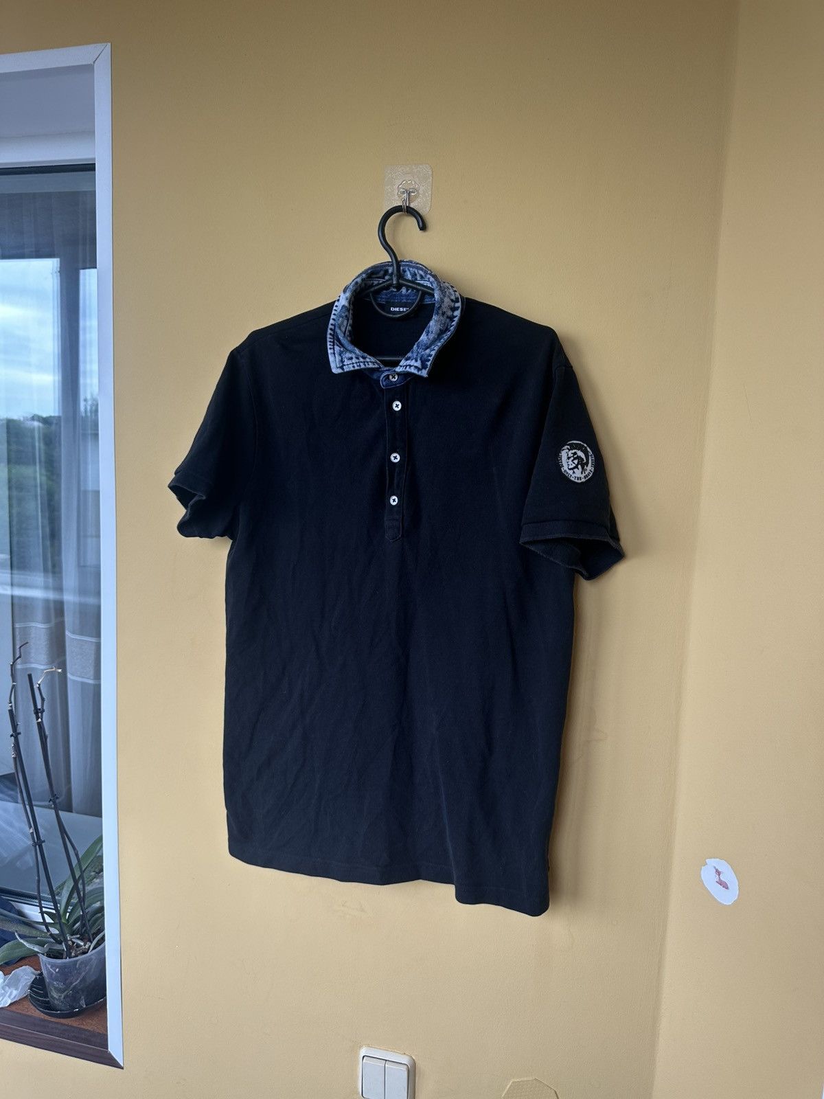 Diesel × Vintage Vintage Diesel Polo Shirt Men's L Blue Denim Cotton Y2K Size US L / EU 52-54 / 3 - 1 Thumbnail