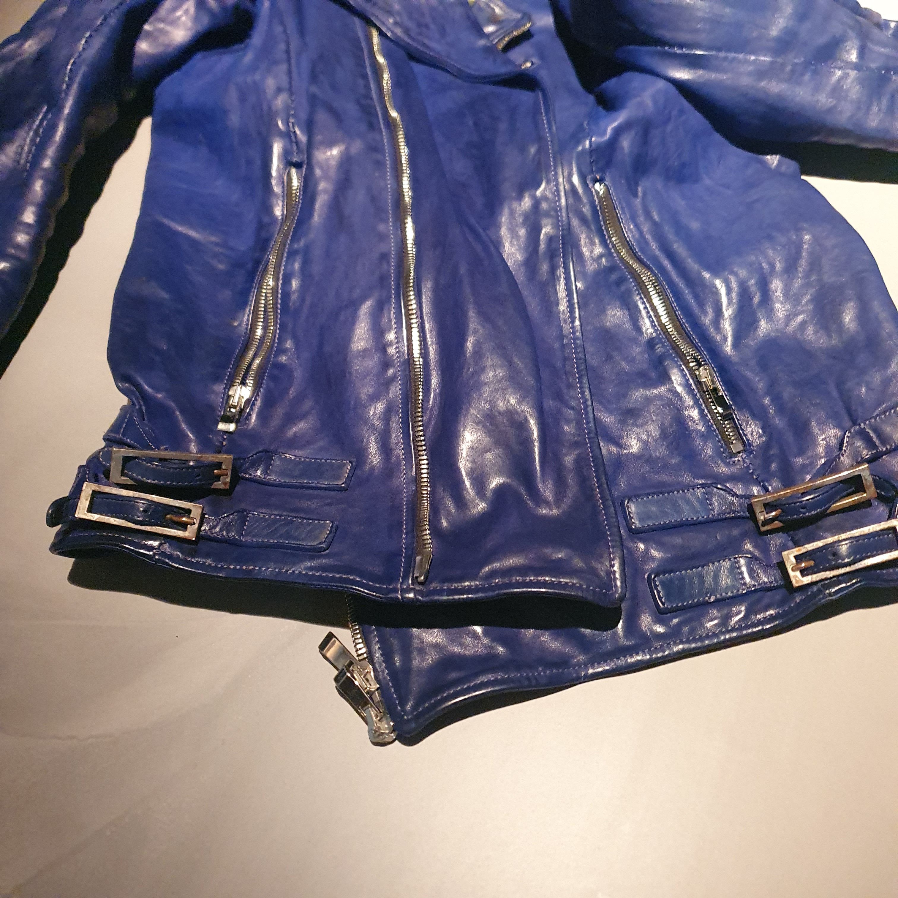 Incarnation Incarnation submarine blue leather jacket Size US M / EU 48-50 / 2 - 7 Thumbnail
