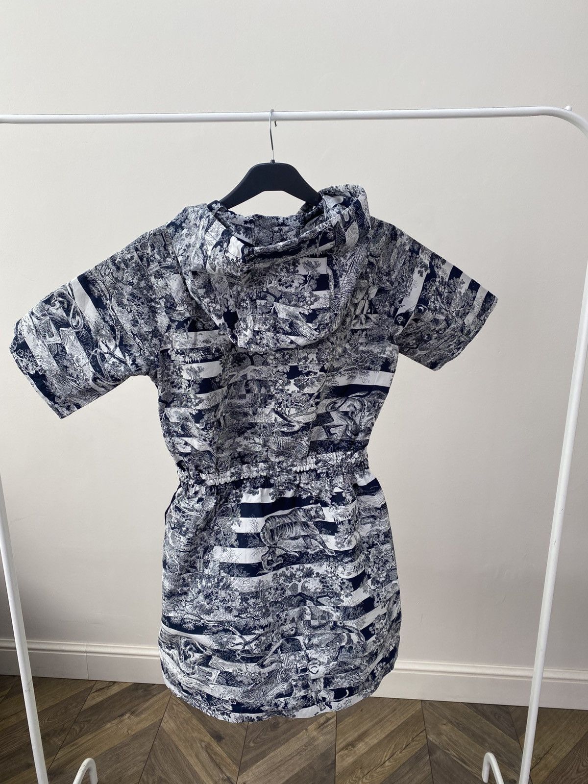 Dior Dior Women Short Hooded Dress Navy Blue Technical Jacquard Size S / US 4 / IT 40 - 16 Thumbnail
