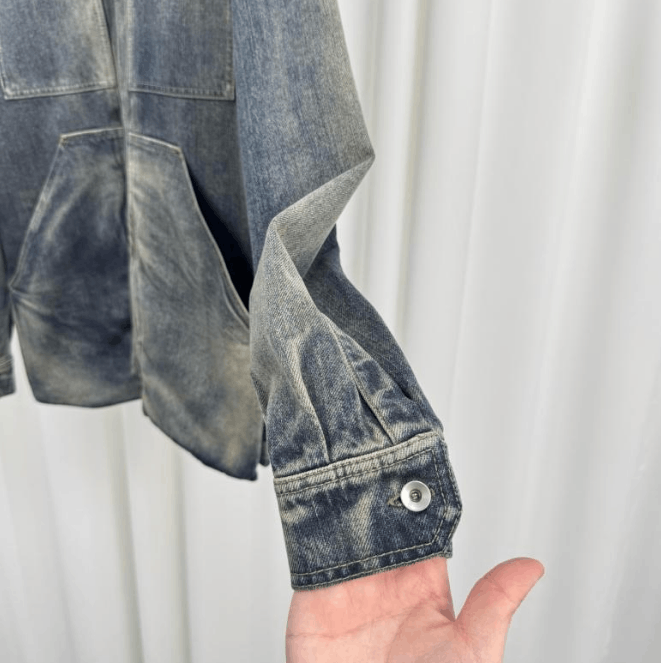 Rick Owens Rick Owens Washed Denim Shirt Jacket Size US XS / EU 42 / 0 - 6 Thumbnail