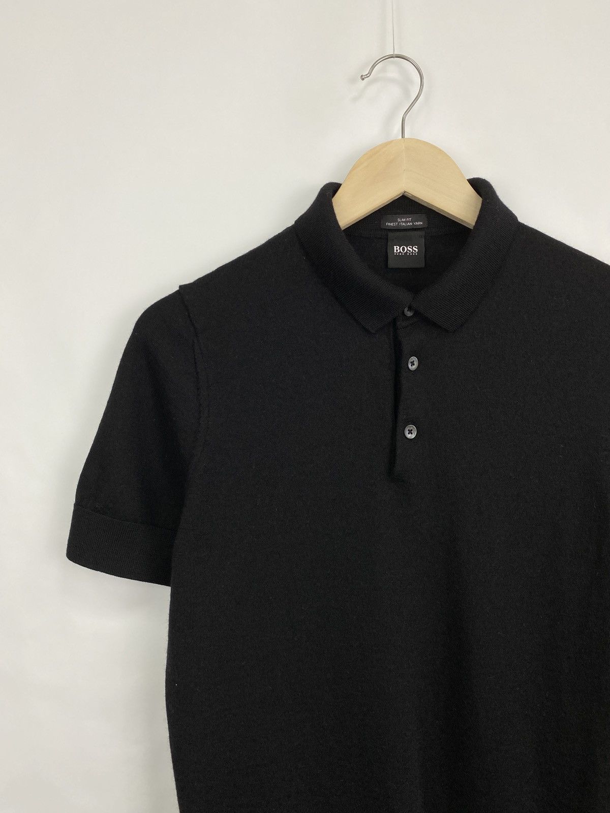 Hugo Boss Hugo Boss Wool Knit Polo T-Shirt Retro Rare Hype Y2K Size US M / EU 48-50 / 2 - 2 Thumbnail