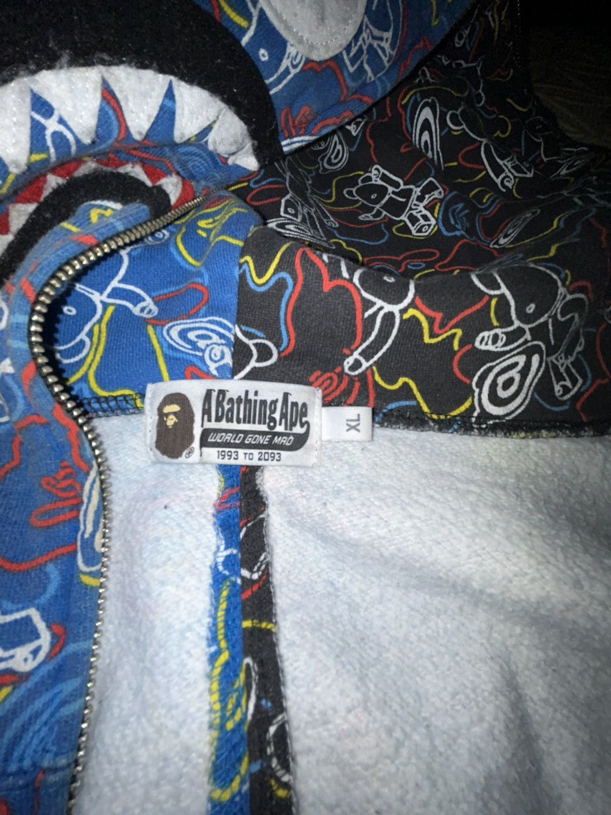 Bape × Medicom Toy Bape X Medicom Toy Bearbrick Camo Bear Shark Half Full Zip U Size US XL / EU 56 / 4 - 4 Thumbnail
