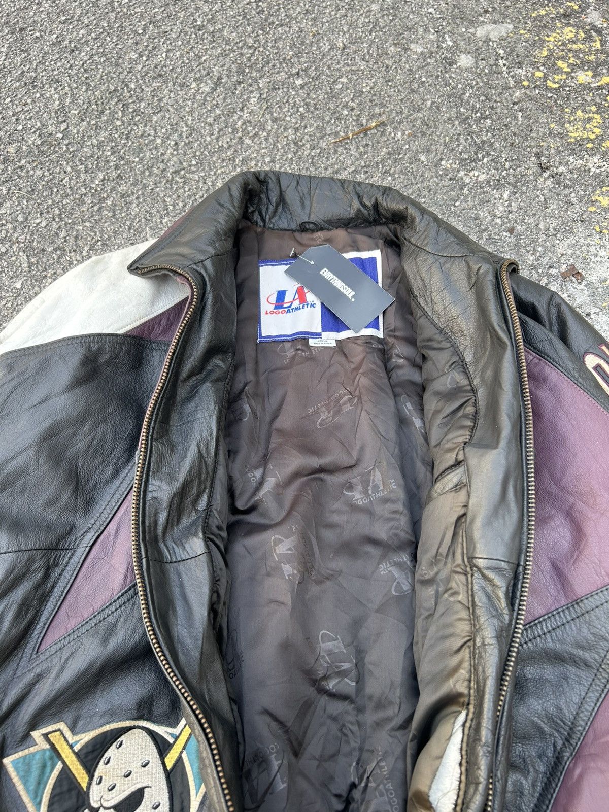 NHL Vintage NHL Mighty Ducks Leather Jacket Size US M / EU 48-50 / 2 - 8 Thumbnail