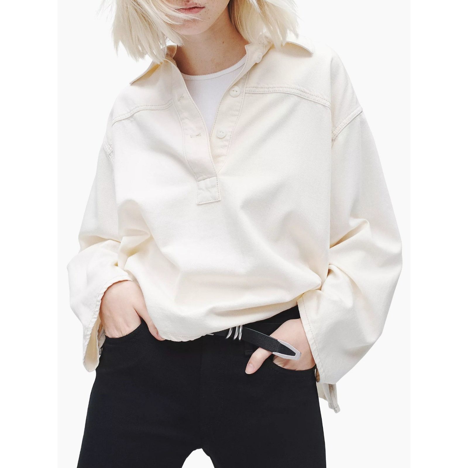 Rag & Bone Rag & Bone Leah Ruched Ultra Featherweight Top Size XS Size XS / US 0-2 / IT 36-38 - 5 Thumbnail