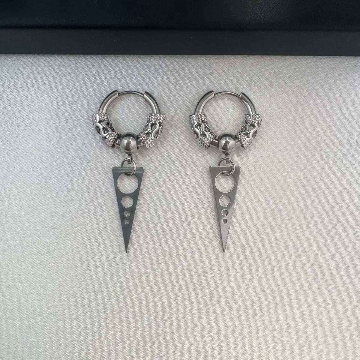 Designer Geometric Triangle Dangle Drop Earrings for Men Women Size ONE SIZE - 2 Thumbnail
