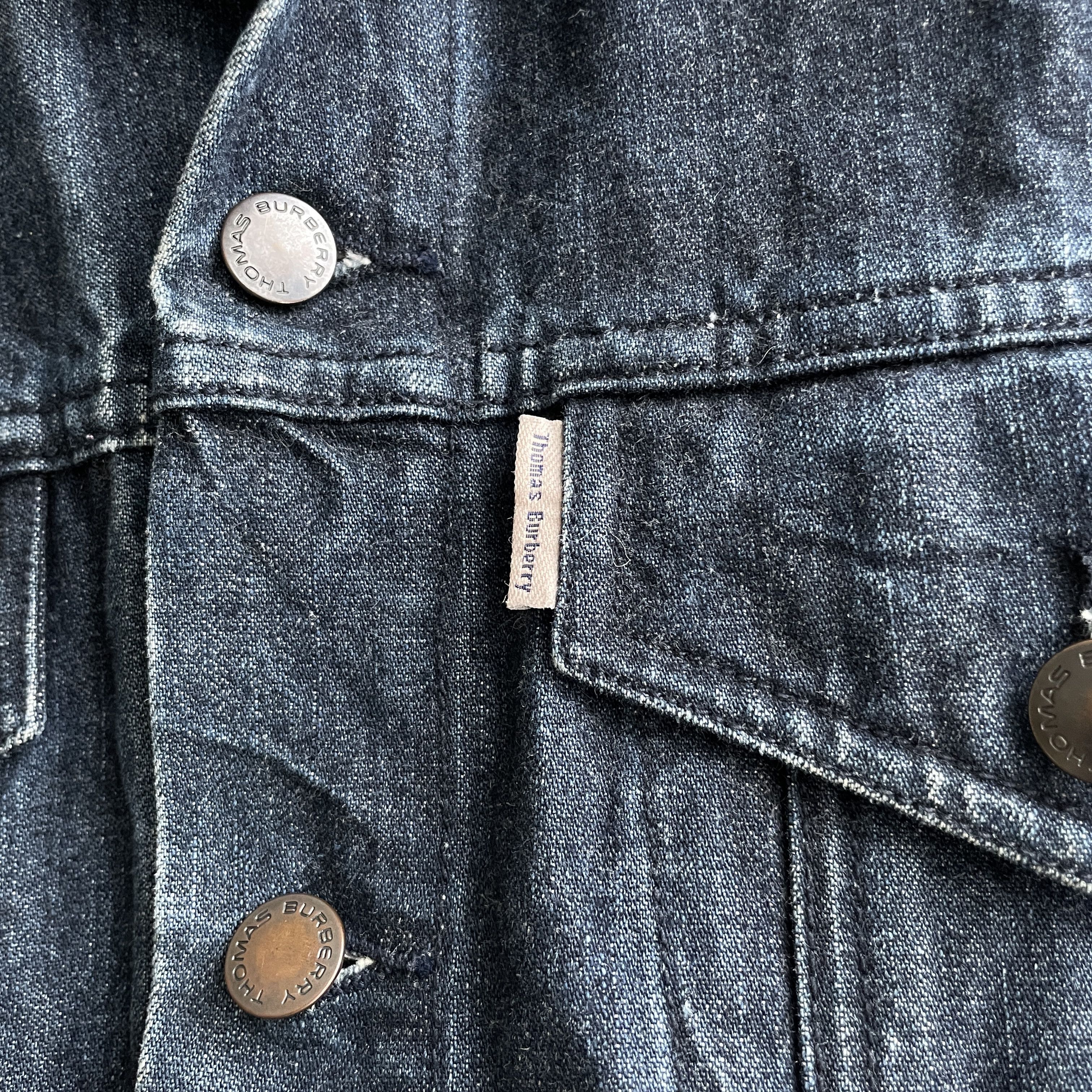Burberry Thomas Burberry Vintage Denim Trucker Jacket Size S Size US S / EU 44-46 / 1 - 9 Thumbnail