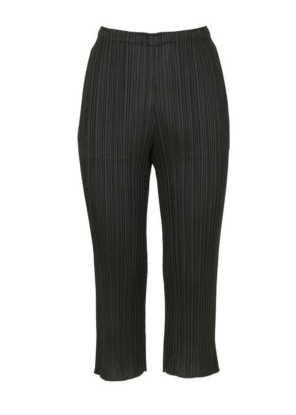 Issey Miyake issey miyake size:4 Black capri pants 2505-Nextarrow Size US 26 / EU 42 - 1 Thumbnail