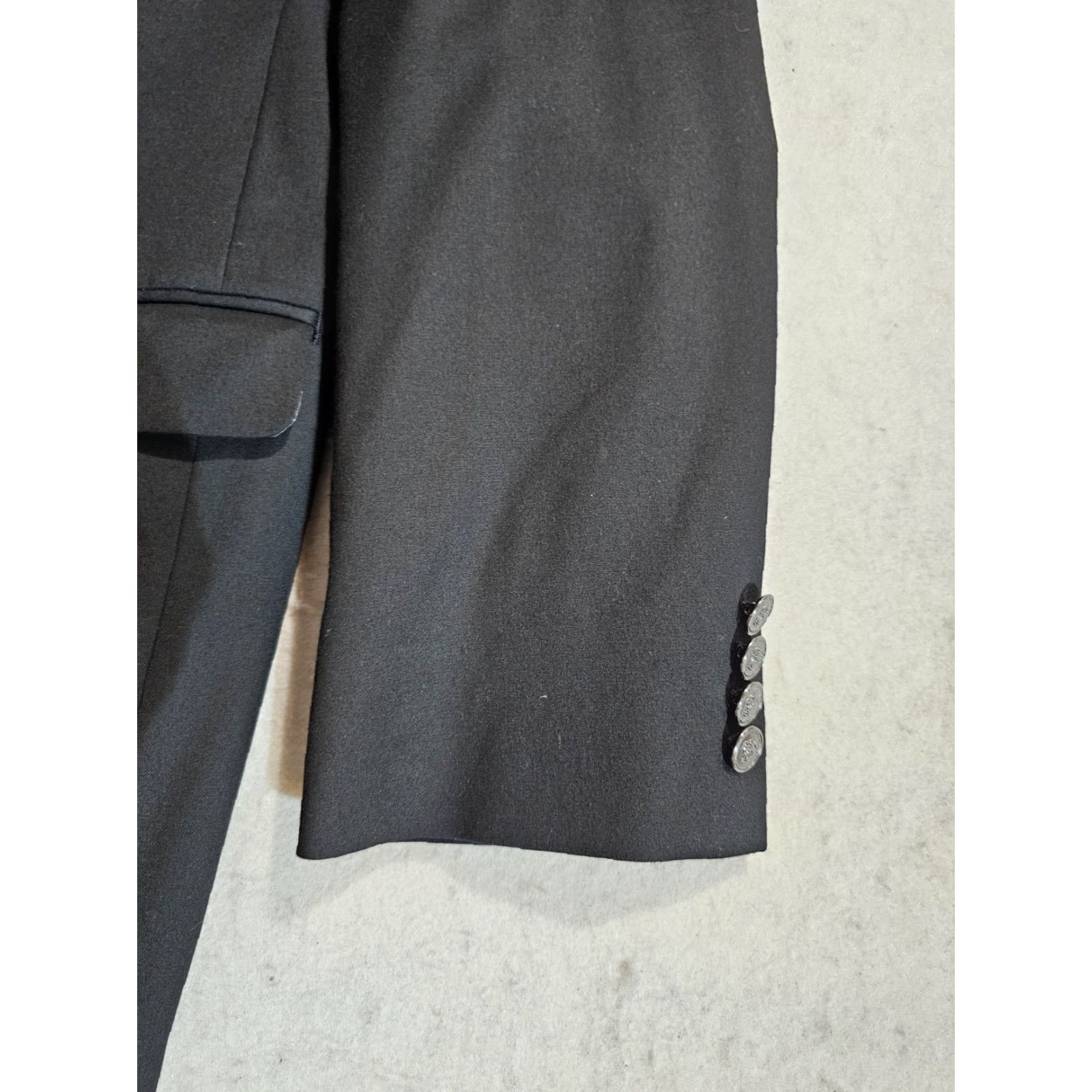 Chaps VINTAGE Chaps by Ralph Lauren Signature 2-Button Blazer Blk Long 44 Mens Coat Suit Jacket Size 44R - 7 Thumbnail