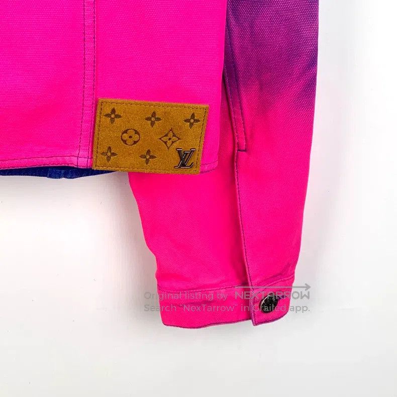 Louis Vuitton Louis Vuitton 22 Blue and Pink Gradient Cotton Lapel Singl Size US L / EU 52-54 / 3 - 5 Thumbnail