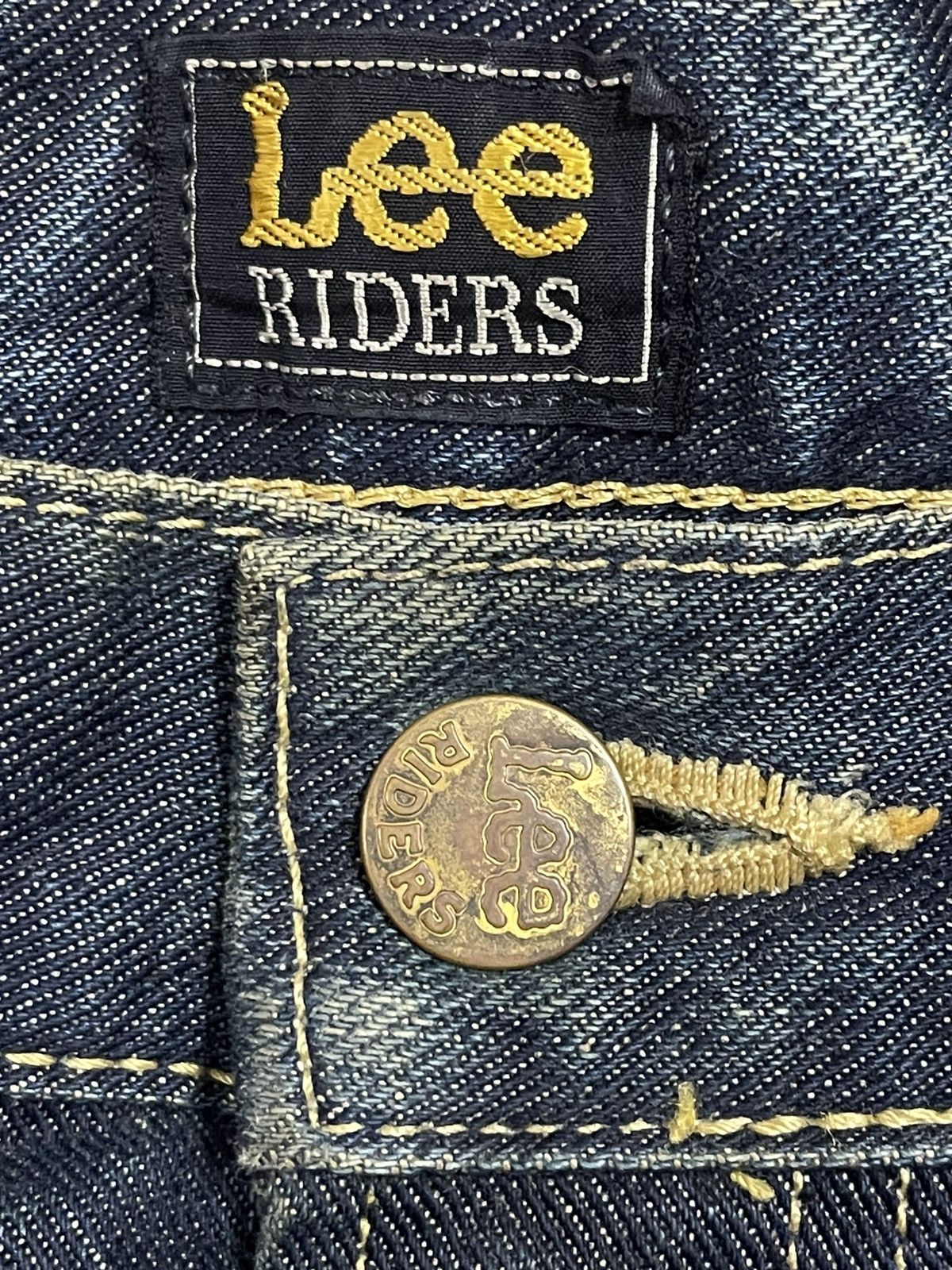 Lee Vintage 90s Lee Blue Faded Wash Style Distressed Jeans Size US 30 / EU 46 - 10 Thumbnail
