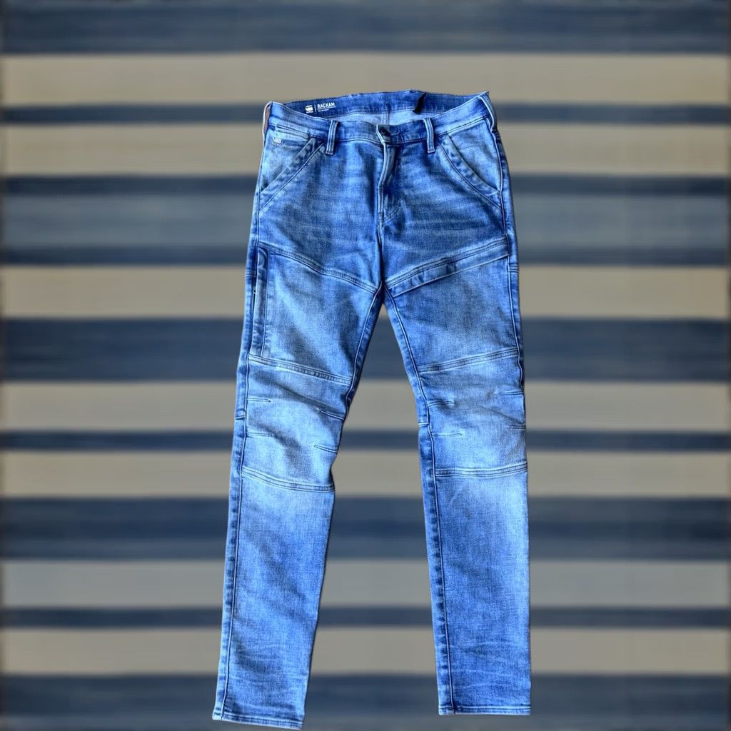 G-Star G-Star Raw Rackham 3-D Skinny Jeans Men’s 30x32 Moto Biker Rockabilly Size US 30 / EU 46 - 1 Thumbnail