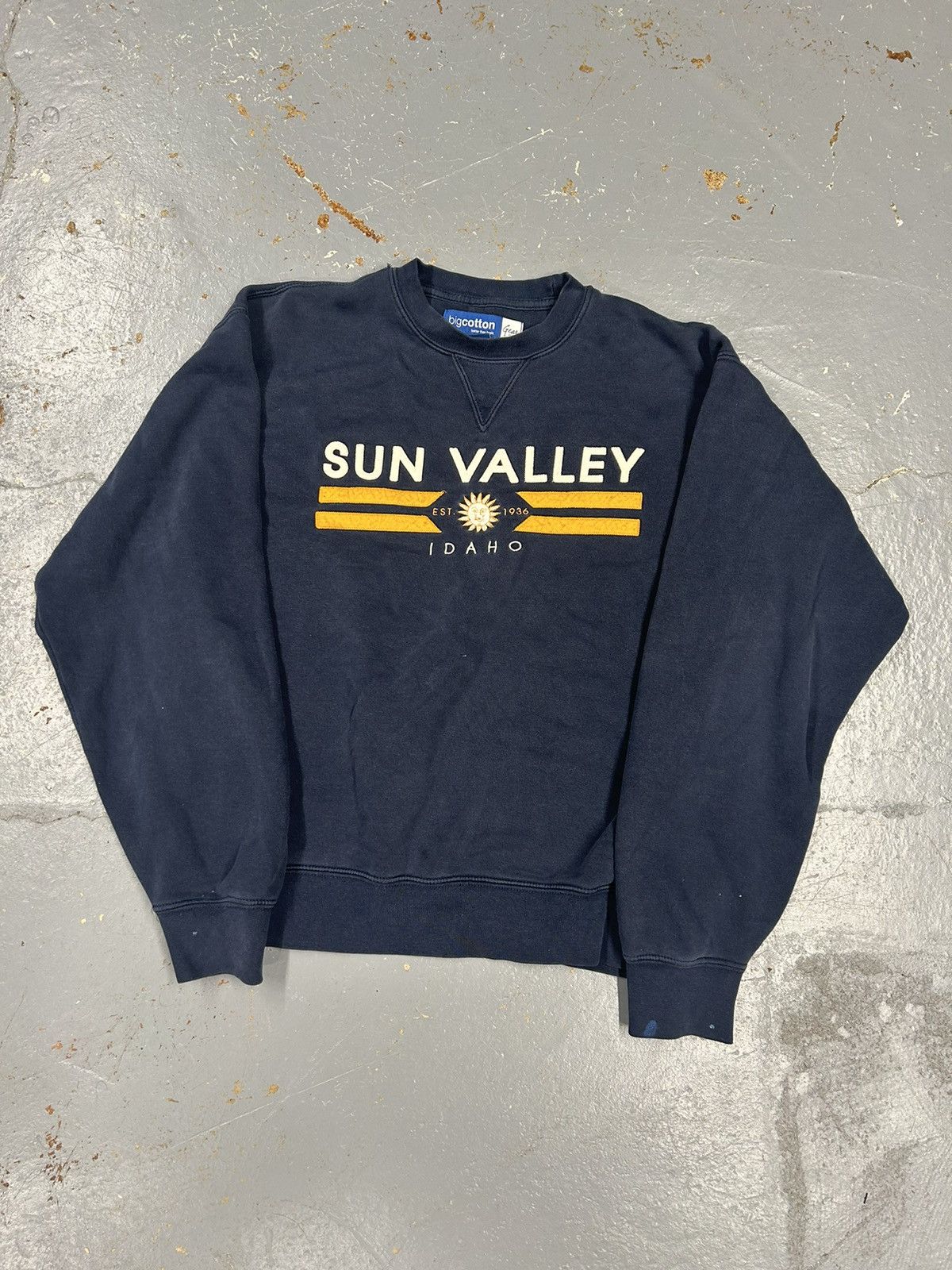 Vintage Crazy Vintage 90s Navy Idaho Pullover Crewneck Sweatshirt Size US M / EU 48-50 / 2 - 1 Thumbnail