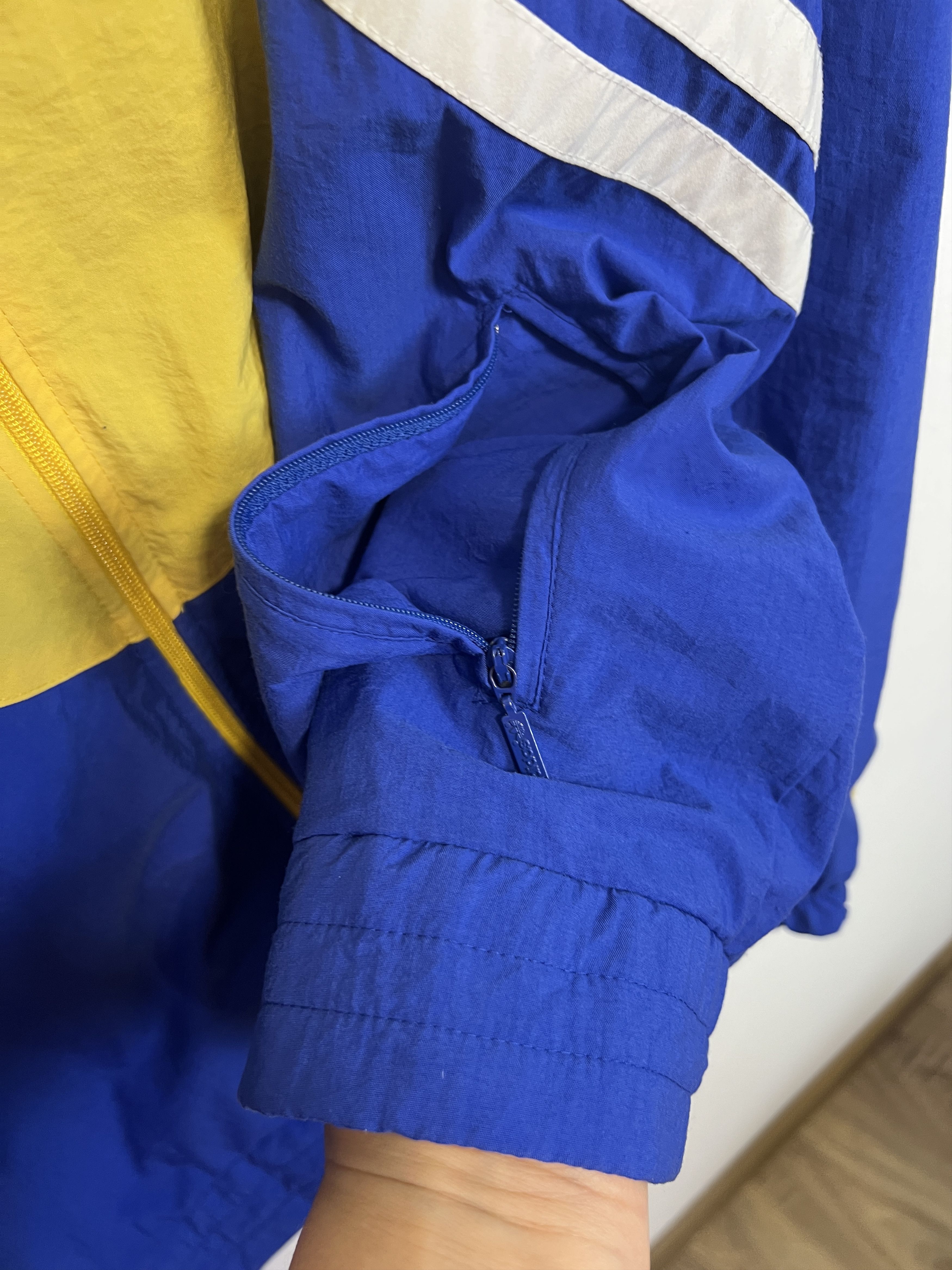Adidas Vintage Sweden Double Sided Jacket Soccer Track Top Rare Size US L / EU 52-54 / 3 - 4 Thumbnail