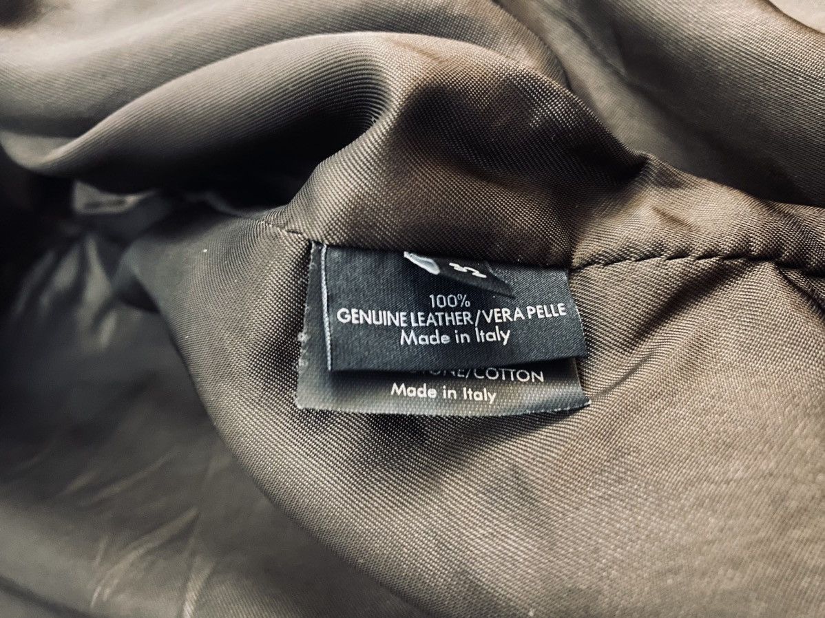 Gucci Gucci x Tom Ford 🇮🇹 Mocha Leather GG Allover Bomber Jacket 52 Size US L / EU 52-54 / 3 - 18 Thumbnail