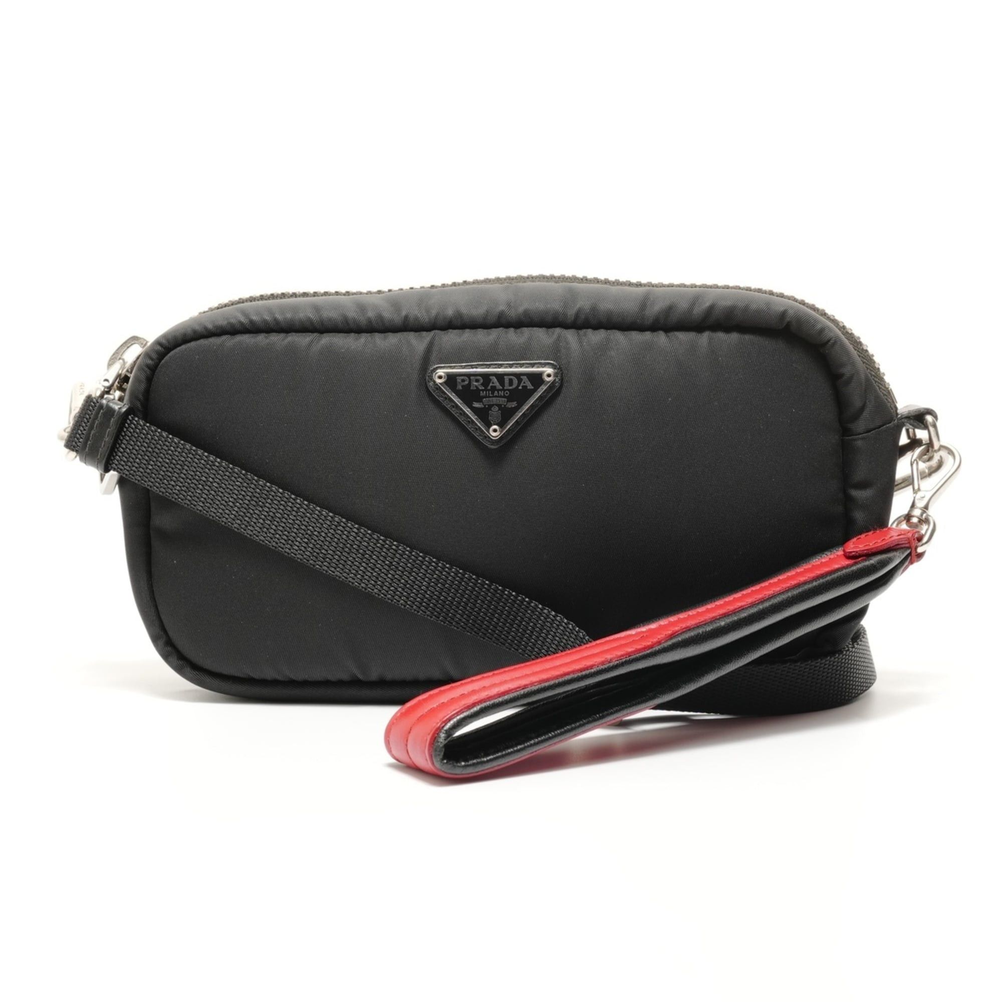 Prada Prada Nylon Shoulder Bag, Black Size ONE SIZE - 1 Thumbnail