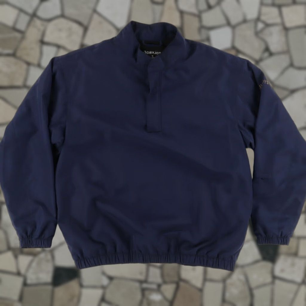 Footjoy Footjoy Dryjoys 1/4 Zip Pullover Windbreaker Navy Blue Men's L Shirt Jacket Mock Long Sleeve Size US L / EU 52-54 / 3 - 1 Thumbnail