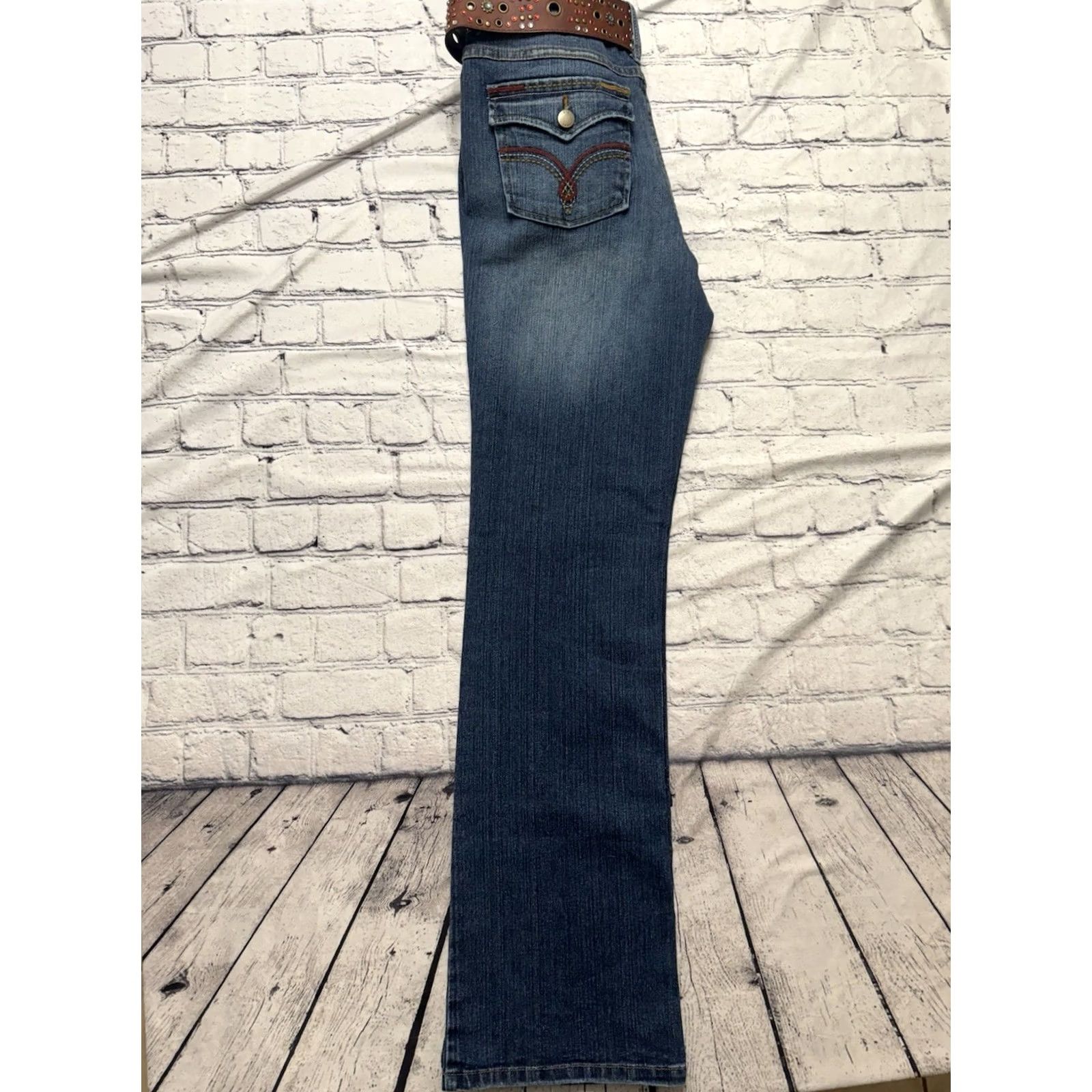 Vintage VINTAGE Cato Jeans With Belt Belt Women Size 10 Blue, Pre owned excellent condition Size 32" / US 10 / IT 46 - 4 Thumbnail