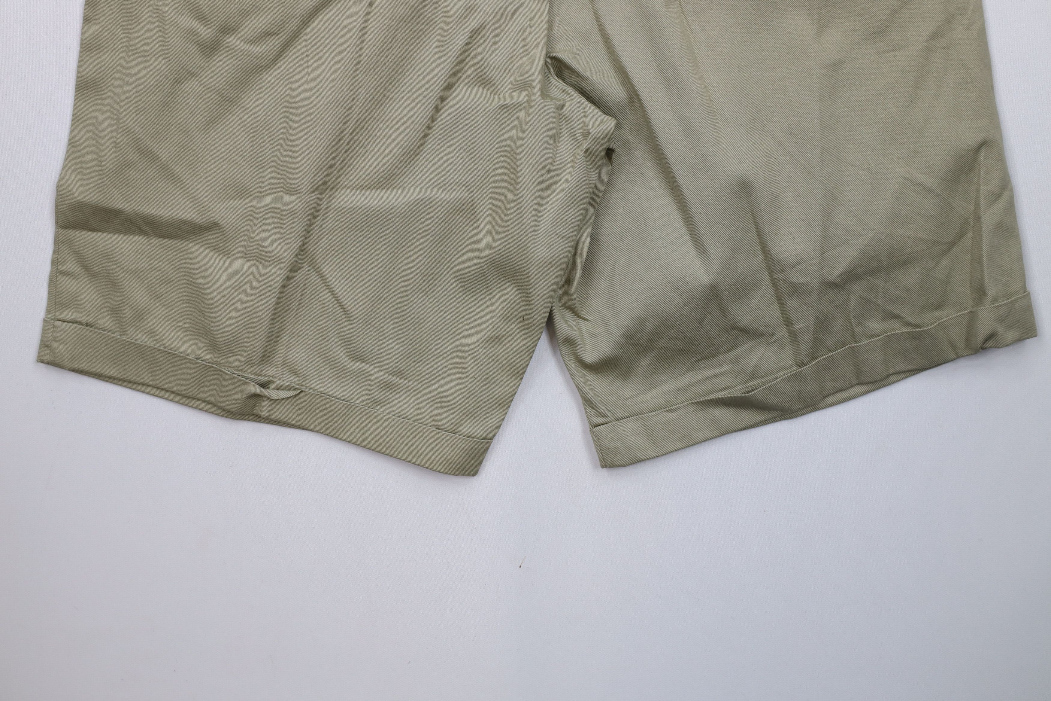 Vintage Deadstock Vintage 90s Streetwear Chino Shorts Beige Cotton Size US 30 / EU 46 - 11 Thumbnail