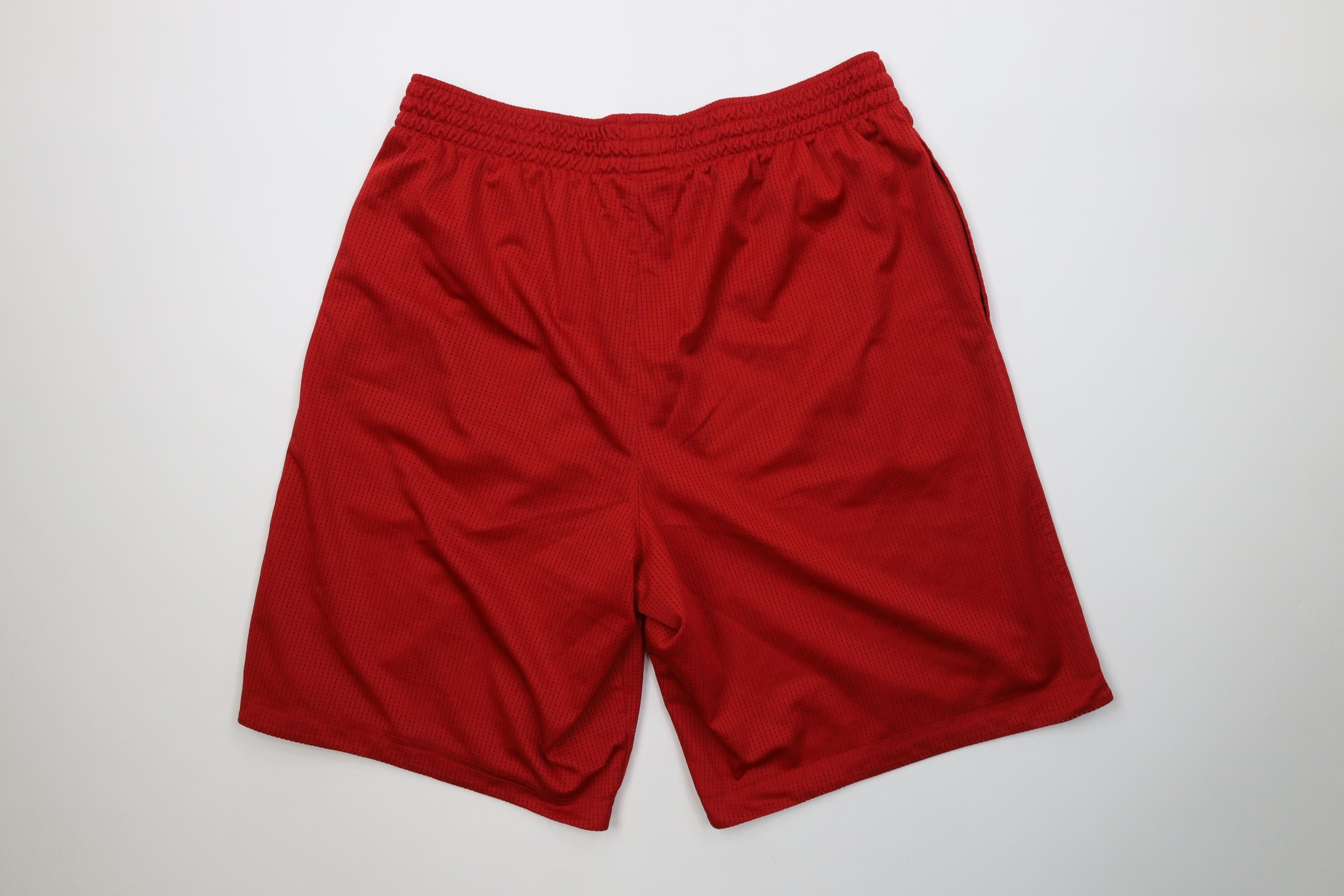 Nike Vintage Y2K Nike Mini Swoosh Mesh Basketball Shorts Red Size US 34 / EU 50 - 9 Thumbnail