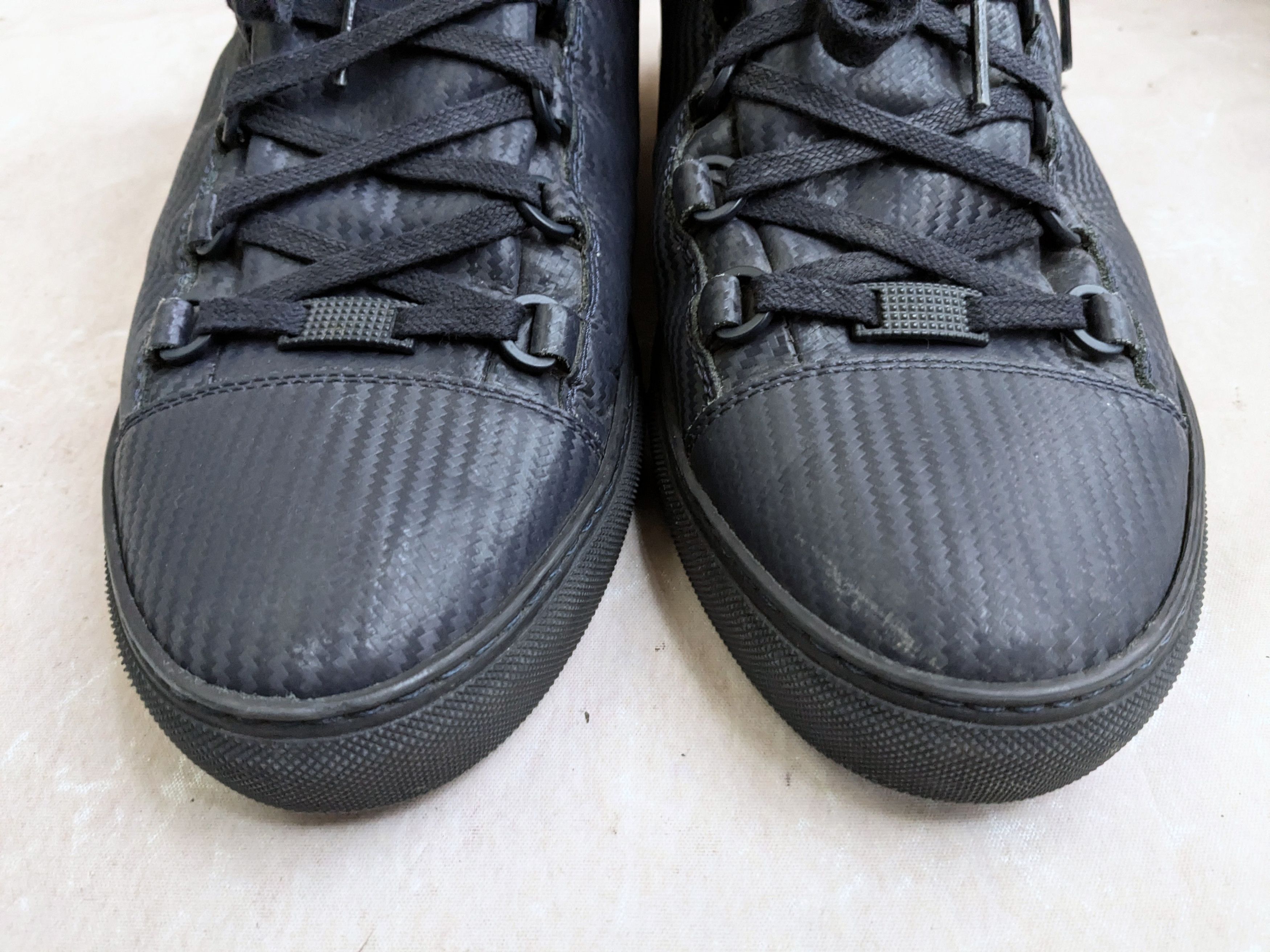 Balenciaga Balenciaga Arena Navy Blue 12 High Tops Leather Size US 12 / EU 45 - 2 Thumbnail
