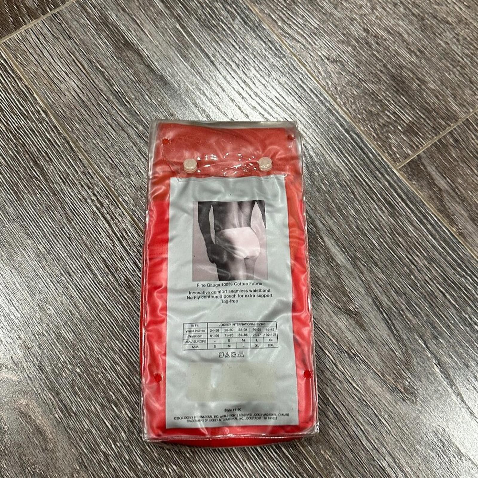 Jockey Vintage Jockey Men’s Briefs – Size M – Red – Brand New Size ONE SIZE - 4 Thumbnail
