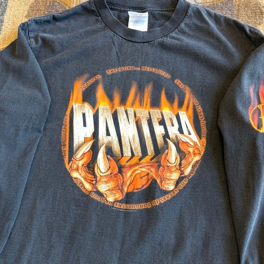 AAA VINTAGE Pantera Metal Band Y2K Rock Music Long Sleeve T-Shirt Large Mens Black 2003 Size US L / EU 52-54 / 3 - 3 Thumbnail