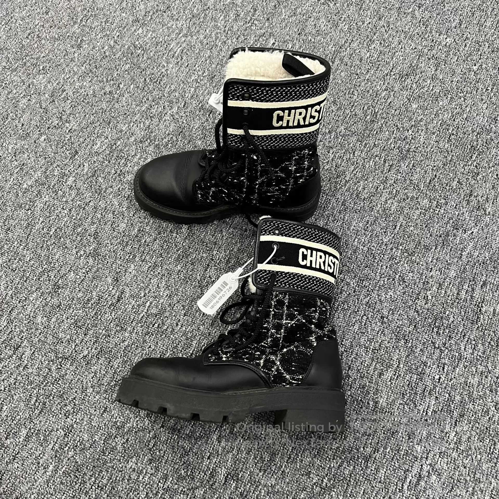 Dior Dior Checkered heavy woolen boot with lining and mid-calf Size US 6 / IT 36 - 1 Thumbnail