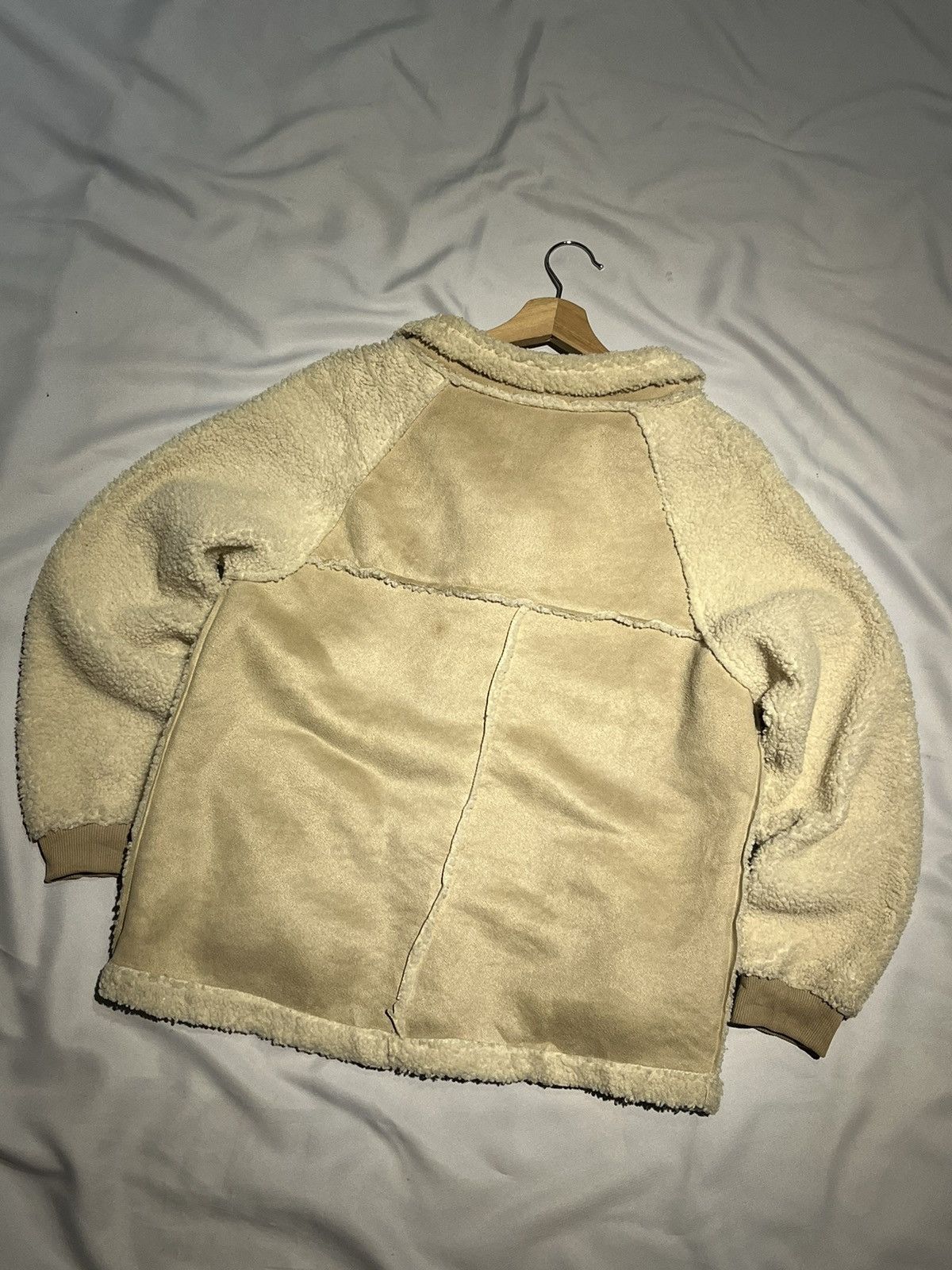 Japanese Brand R. Sherpa Fleece Jacket Cropped Women Size M / US 6-8 / IT 42-44 - 3 Thumbnail