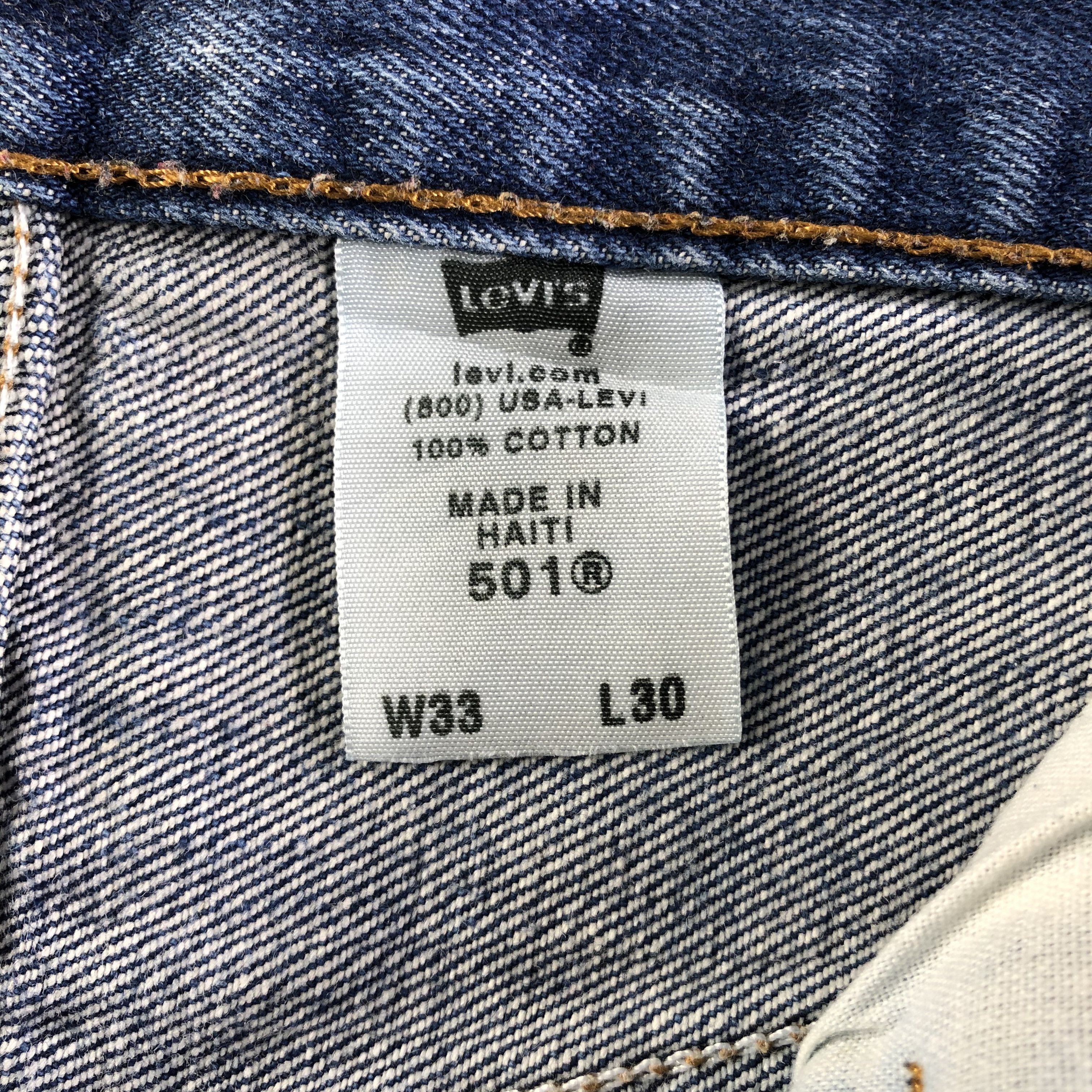 Levi's × Vintage Vintage Blue Wash Levis 501 Jeans-J4455 Size 31" - 9 Thumbnail