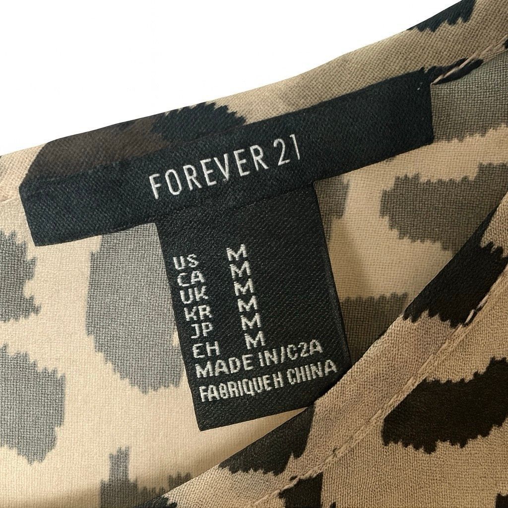 Forever 21 Forever 21 Leopard Print Sheer Tank Top Medium – Sleeveless Size M / US 6-8 / IT 42-44 - 5 Thumbnail