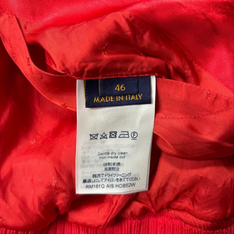 Louis Vuitton Louis Vuitton Red embroidered logo jacket Size US S / EU 44-46 / 1 - 5 Thumbnail