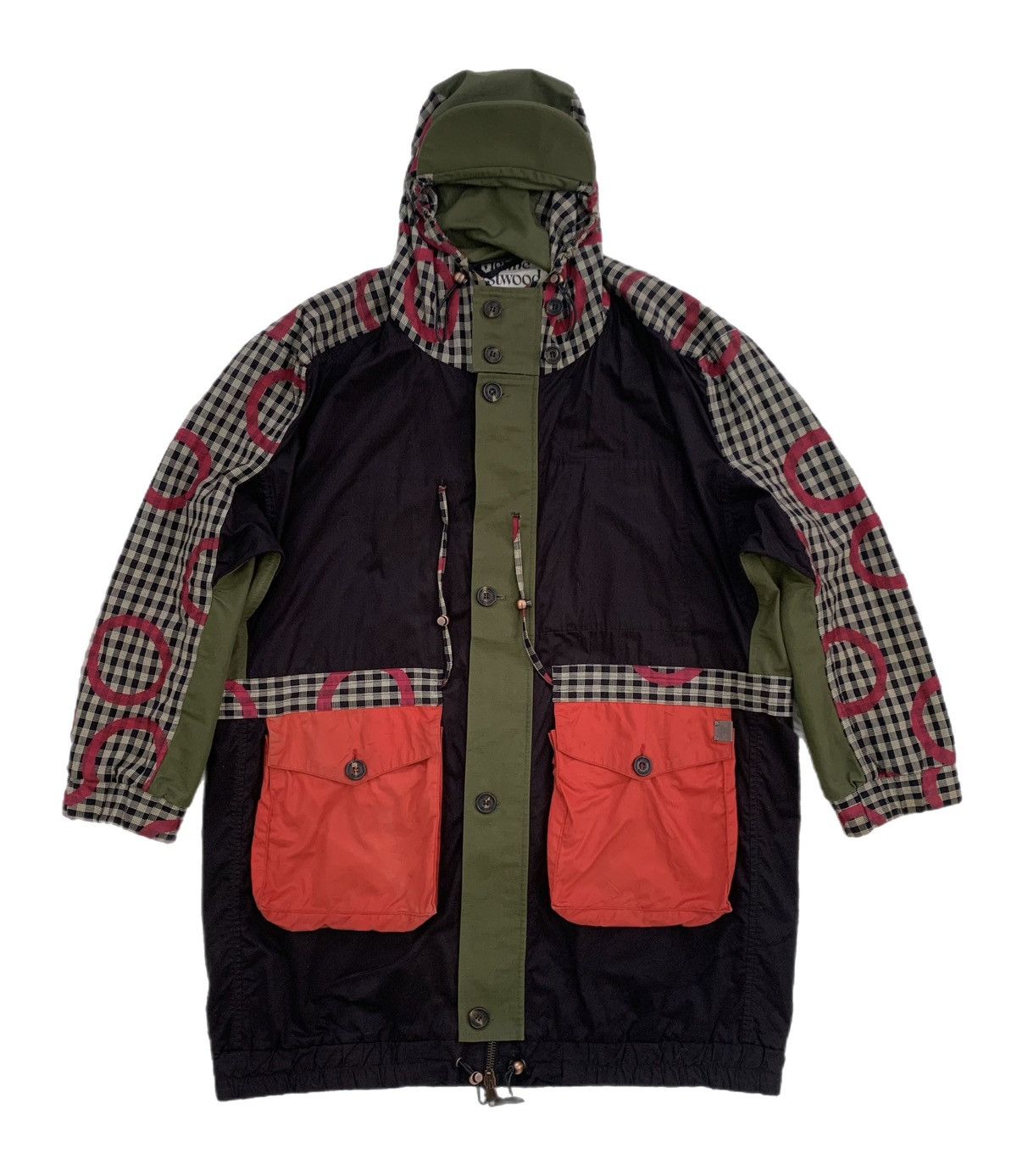Vivienne Westwood Super Rare Vivienne Westwood Gingham Panel Coat Jacket Parka Size US L / EU 52-54 / 3 - 3 Thumbnail