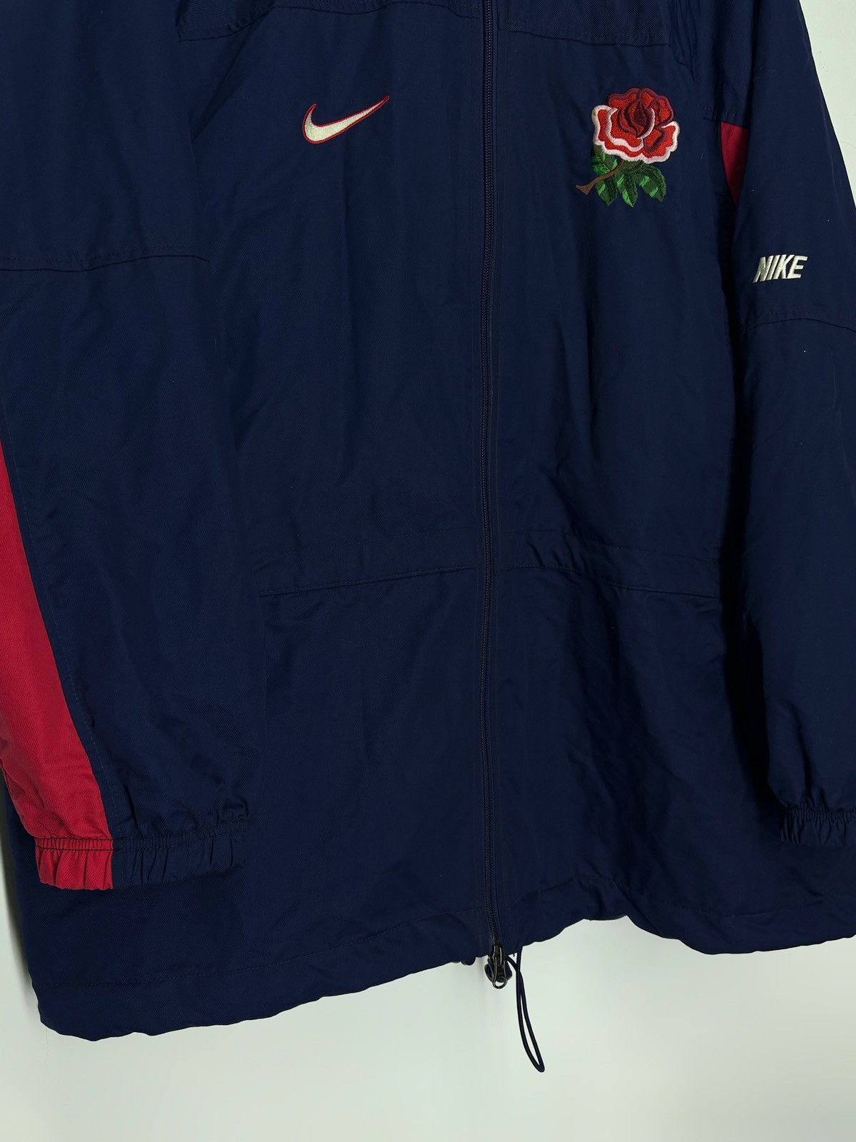 Nike Vintage 90s Nike England Rugby Union Retro Zip Jacket Size US XL / EU 56 / 4 - 4 Thumbnail