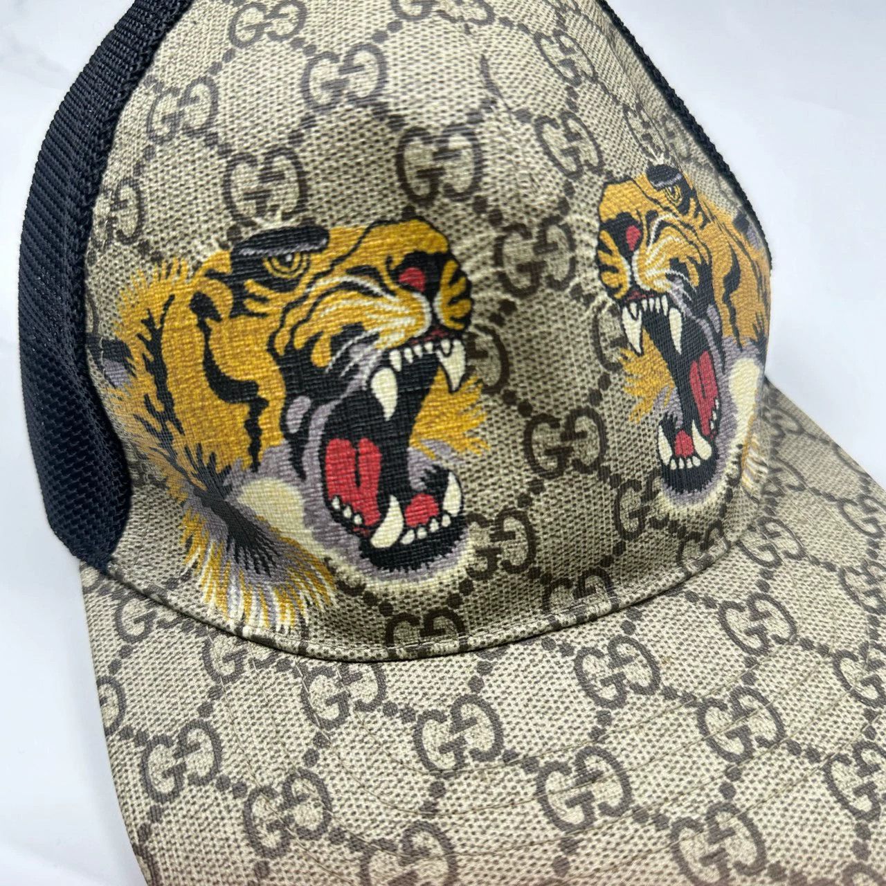 Gucci gucci tiger logo snapback baseball cap Size ONE SIZE - 3 Thumbnail
