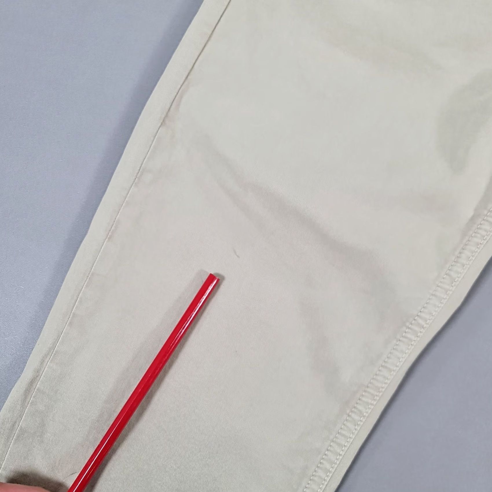 Nudie Jeans Nudie Jeans Mens Chino Trousers Beige W31 L32 Slim Adam Stretch Pants Size US 31 - 6 Thumbnail