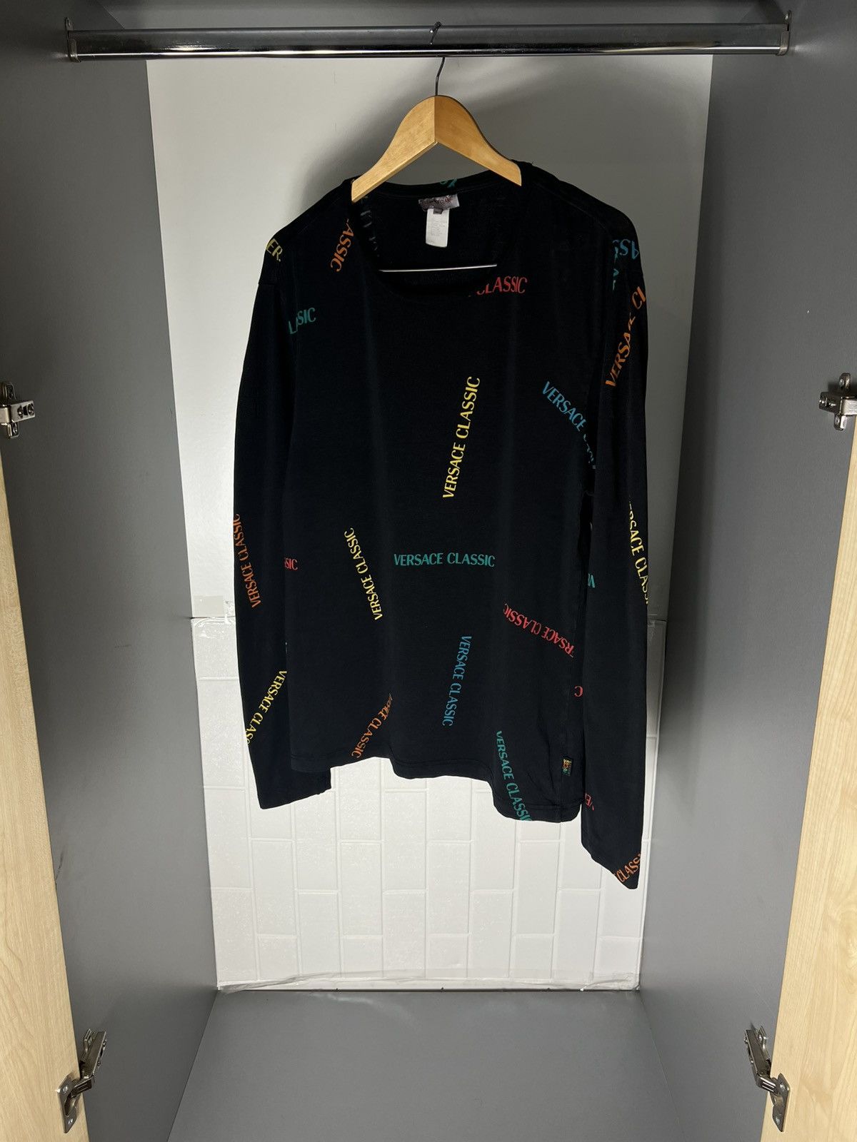 Versace VINTAGE VERSACE CLASSIC ITALIAN DESIGNER RETRO MONOGRAM 90s Size US XL / EU 56 / 4 - 10 Thumbnail