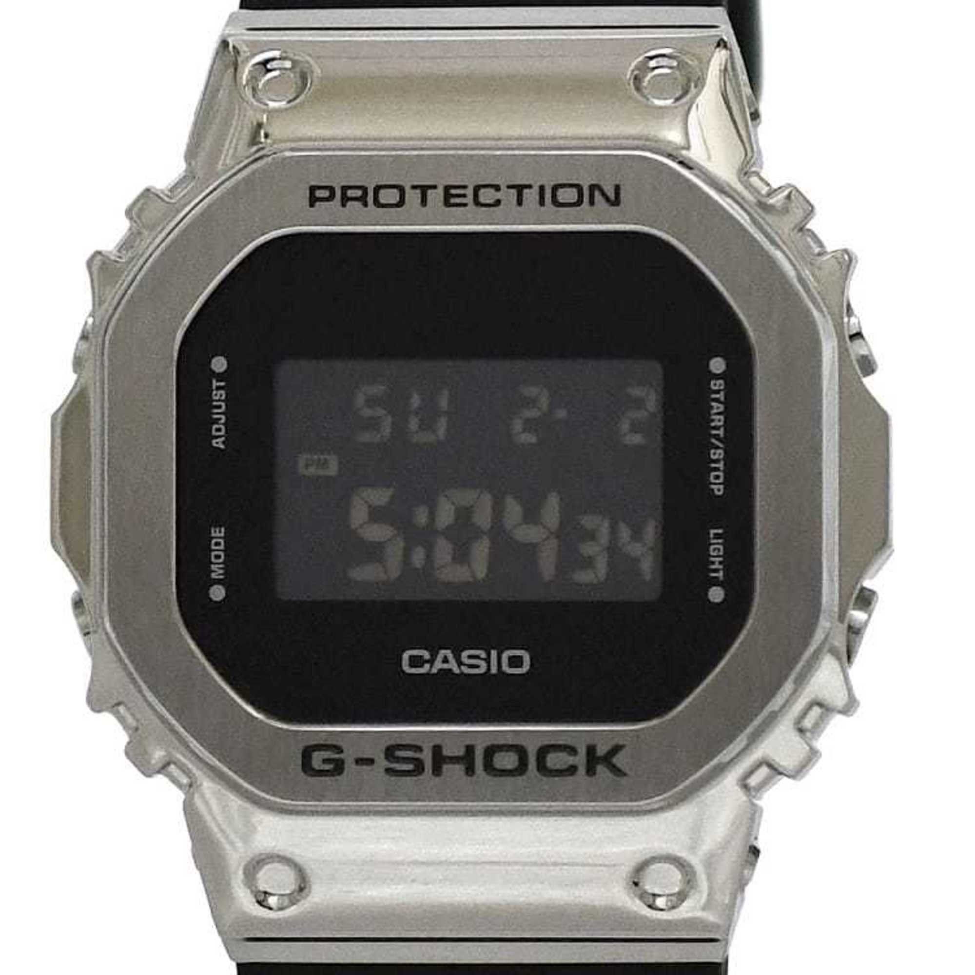 Casio Casio Watch f-22313 Black Silver G-SHOCK GM-5600 SS Rubber Quartz CASIO G-Shock Men's Women's Digital Display Bracelet Alarm Dial Unisex Sports f-222313 Size ONE SIZE - 1 Thumbnail