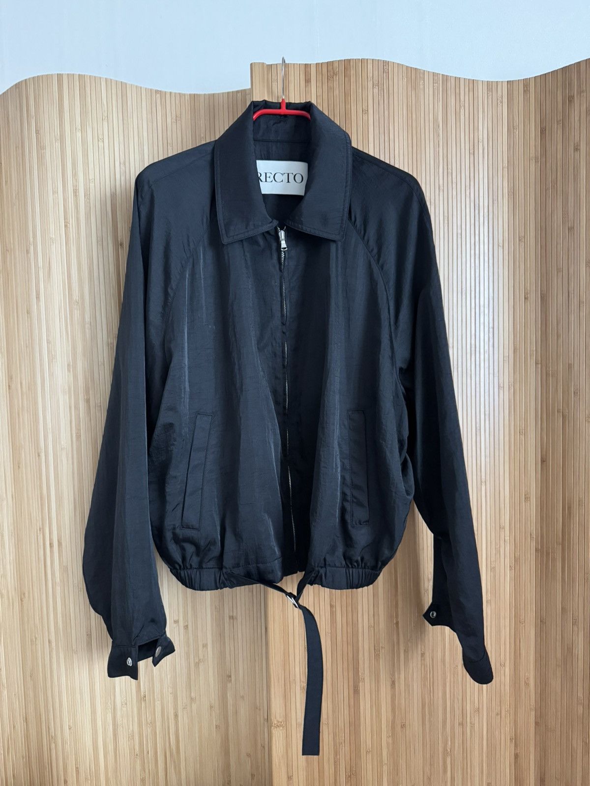 RECTO RECTO 23SS Nylon Bowling Jumper Jacket Black XL Size US XL / EU 56 / 4 - 7 Thumbnail