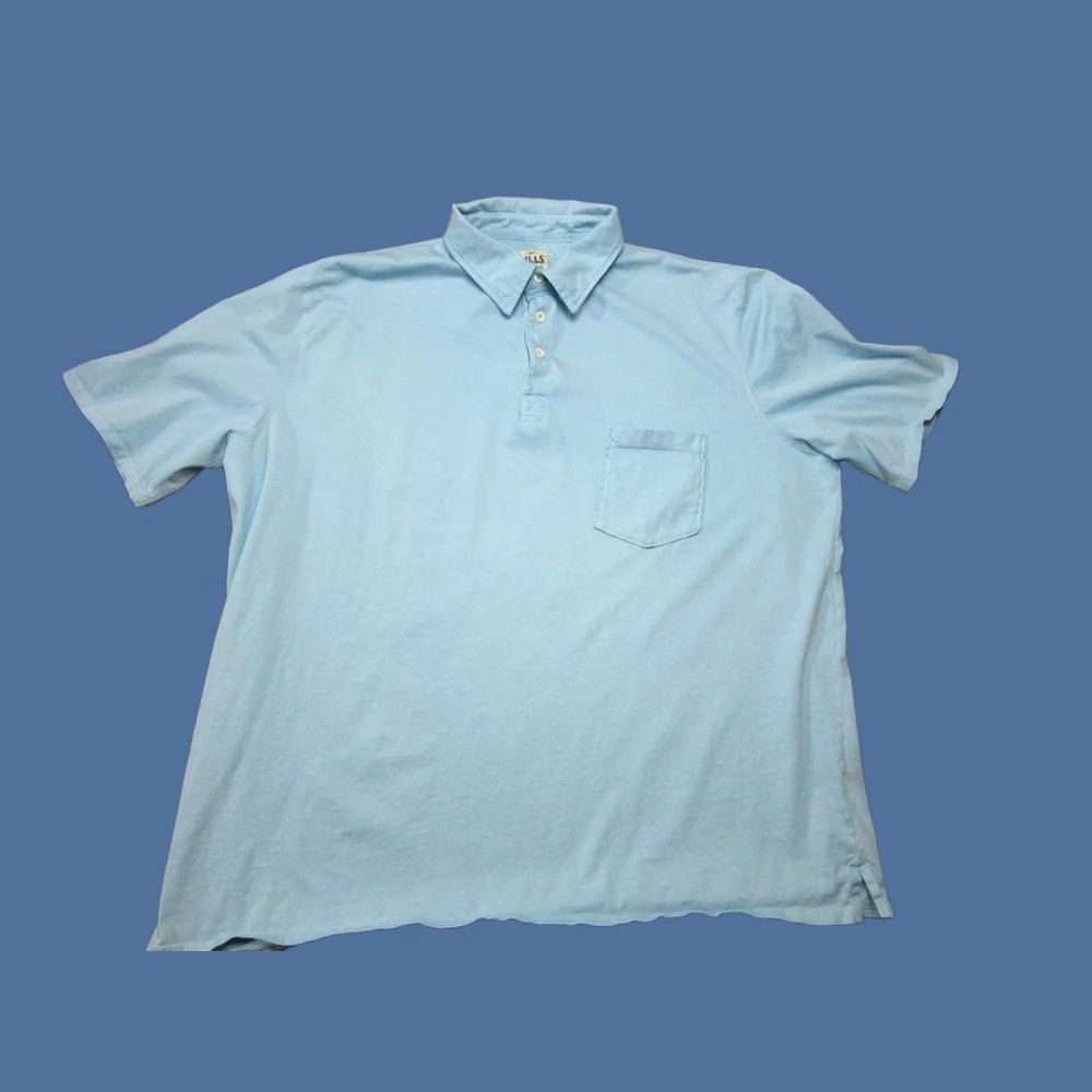 Bills Khakis Bills Khakis Polo Shirt Mens 2XL Blue Cotton Pocket Standard Fit Adult Regular Short Sleeve Collared Pullover Jersey 100% Cotton USA Made Size US XXL / EU 58 / 5 - 1 Thumbnail