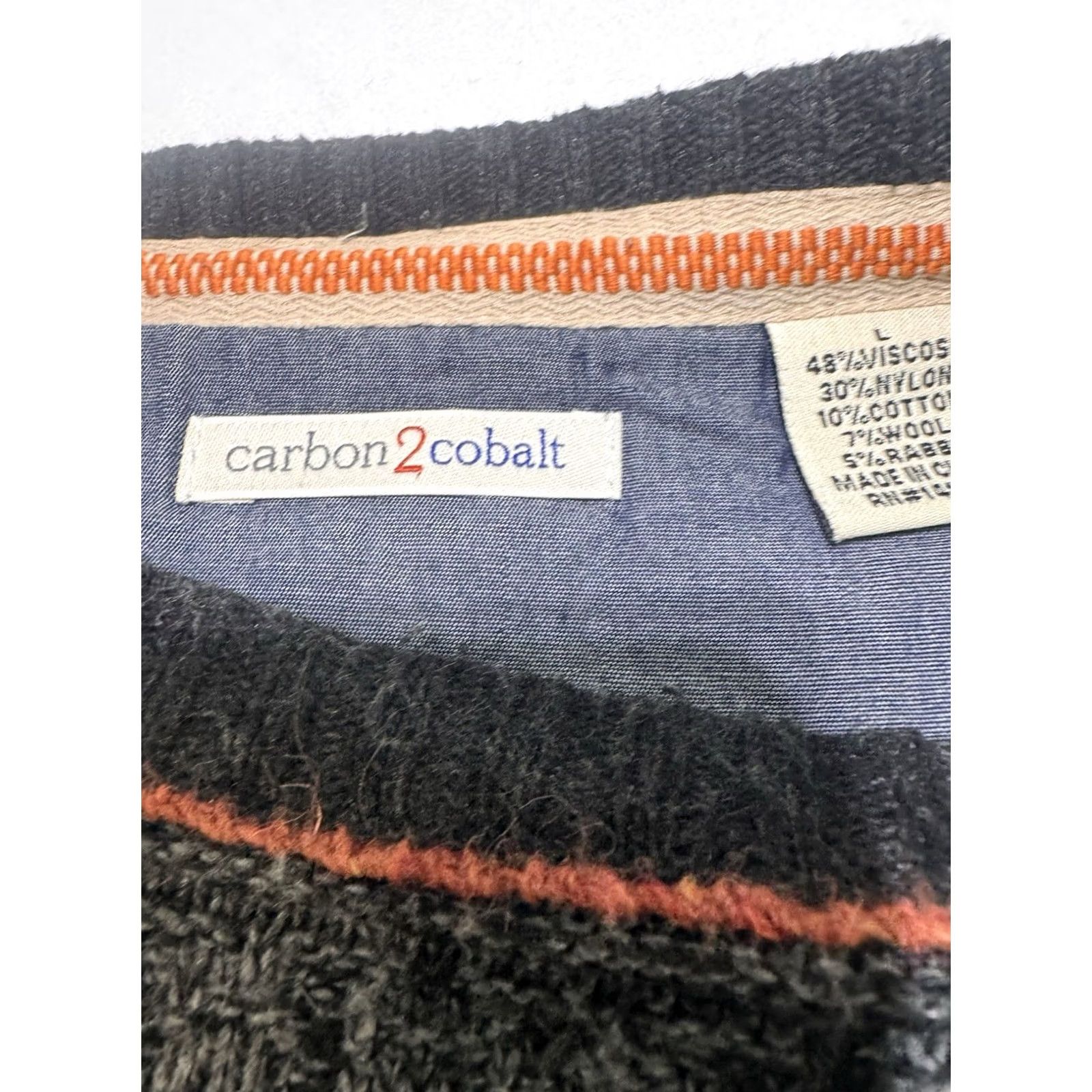 Carbon2Cobalt Carbon 2 Cobalt Sweater Large Blue Long Sleeve Crew Neck Pullover Mens Size US L / EU 52-54 / 3 - 5 Thumbnail
