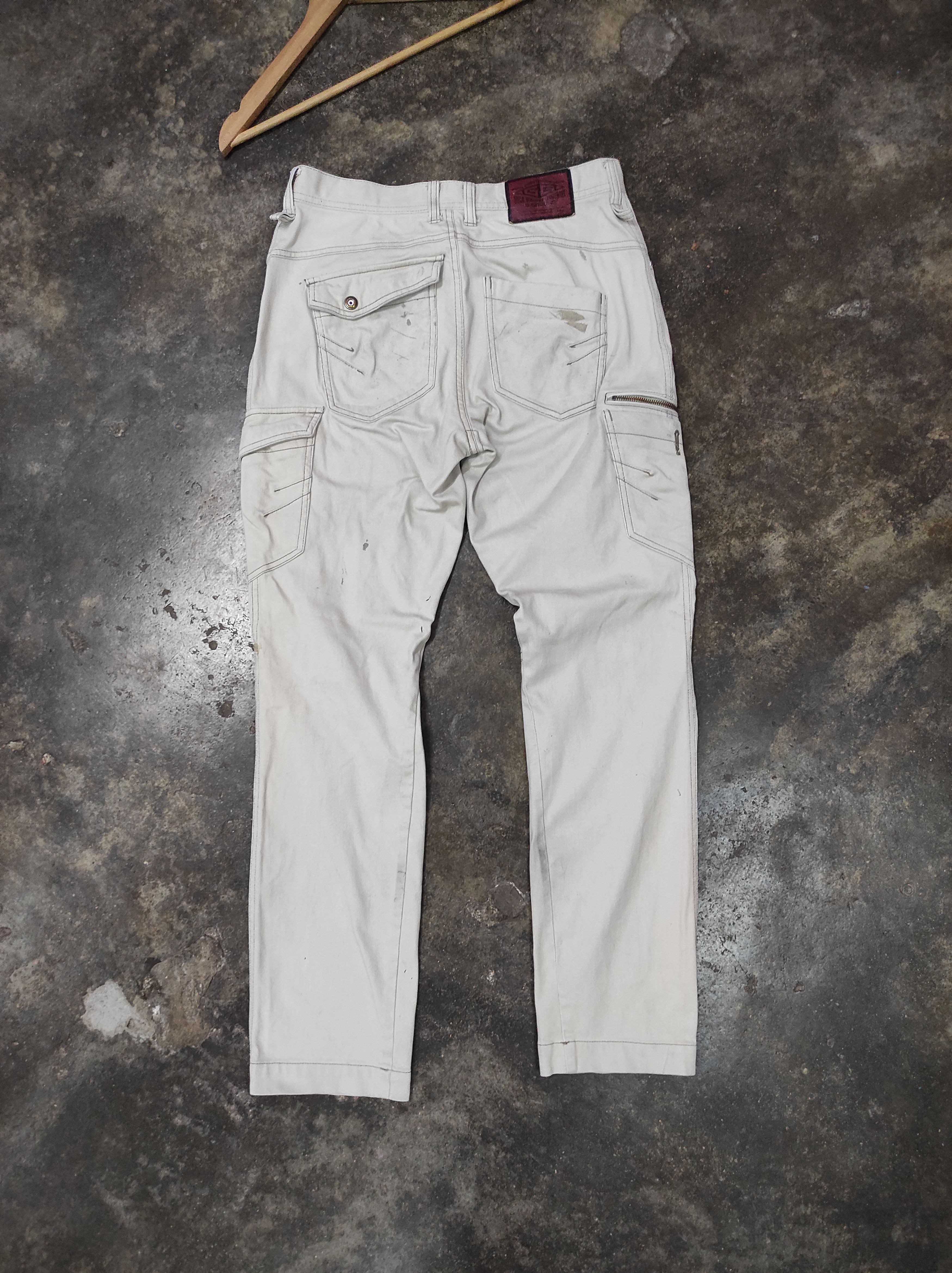Japanese Brand G . GROUND TACTICAL CARGO POCKET DENIM JEANS DISTRESSED Size US 30 / EU 46 - 7 Thumbnail