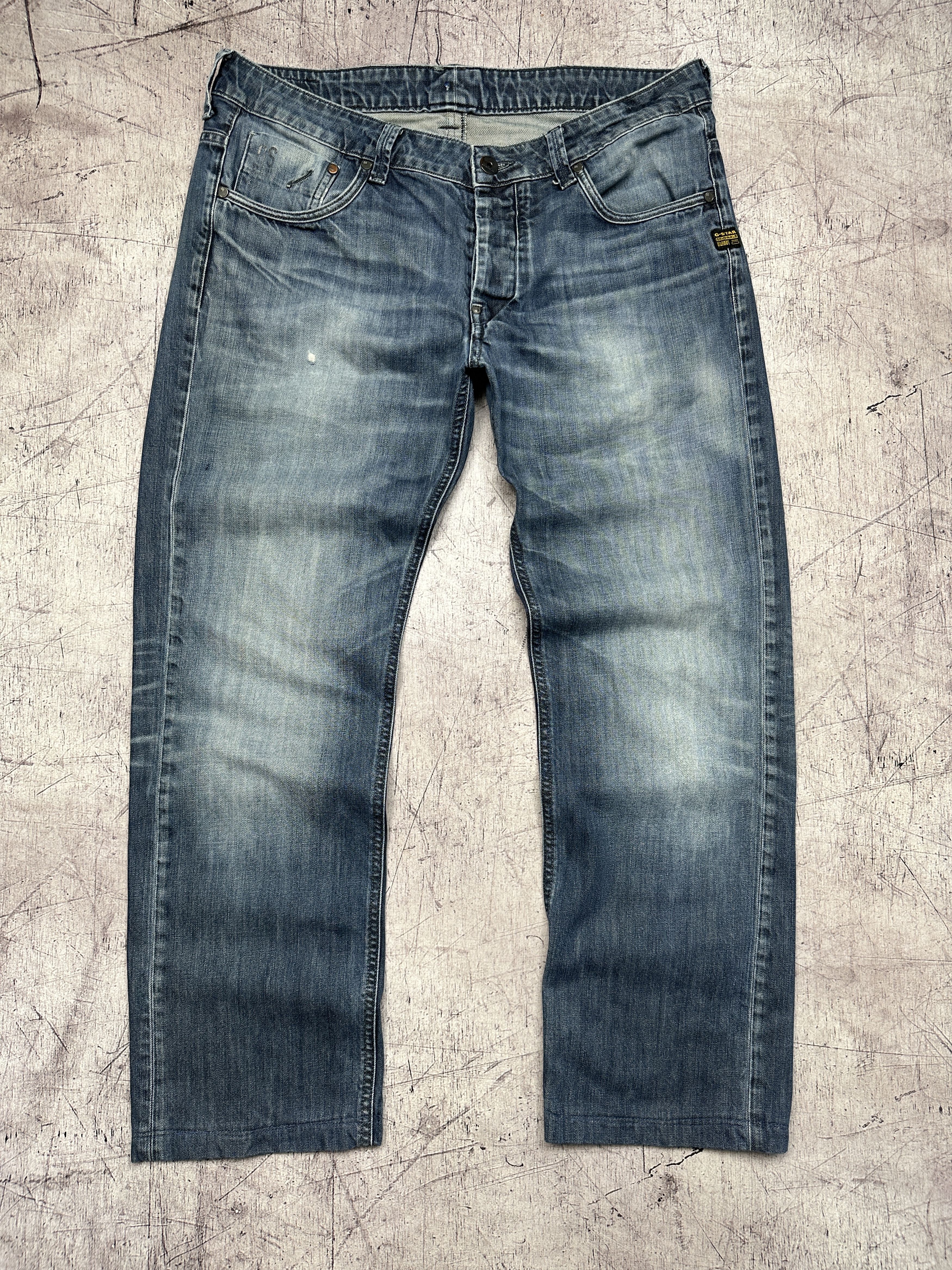 G-Star G Star Raw Attacc Low Straight Mens Denim Pants Jeans Size US 38 / EU 54 - 1 Thumbnail