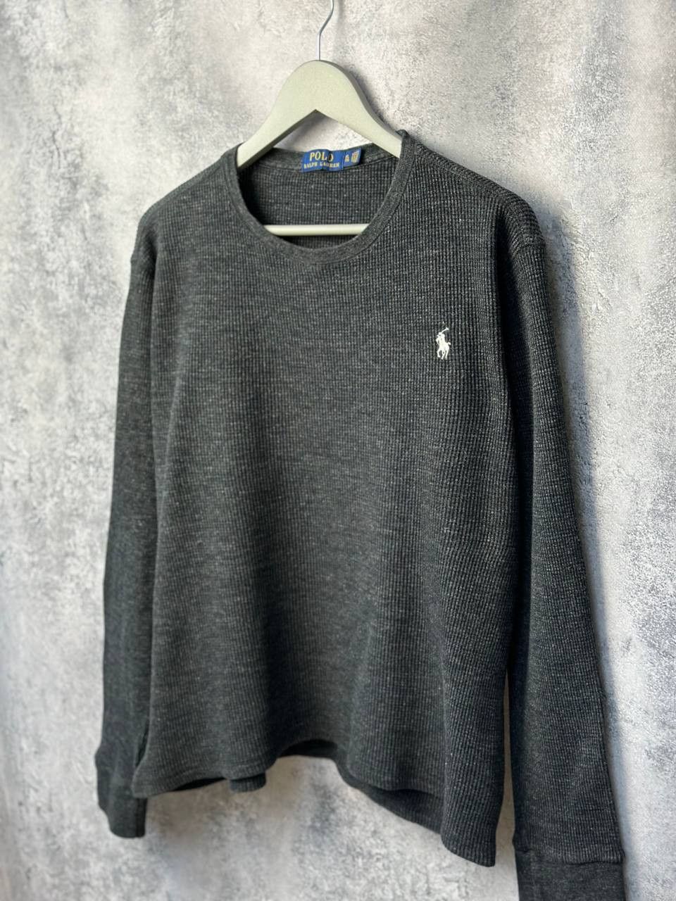 Polo Ralph Lauren × Ralph Lauren Polo Ralph Lauren Waffle Sweater Crew Neck Sweatshirt Size US XL / EU 56 / 4 - 1 Thumbnail