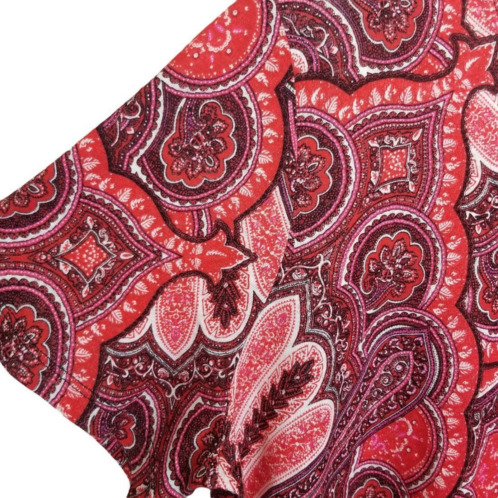 Lauren Ralph Lauren Lauren Ralph Lauren Womens Linen Floral Paisley Crewneck Tee Size L / US 10 / IT 46 - 5 Thumbnail