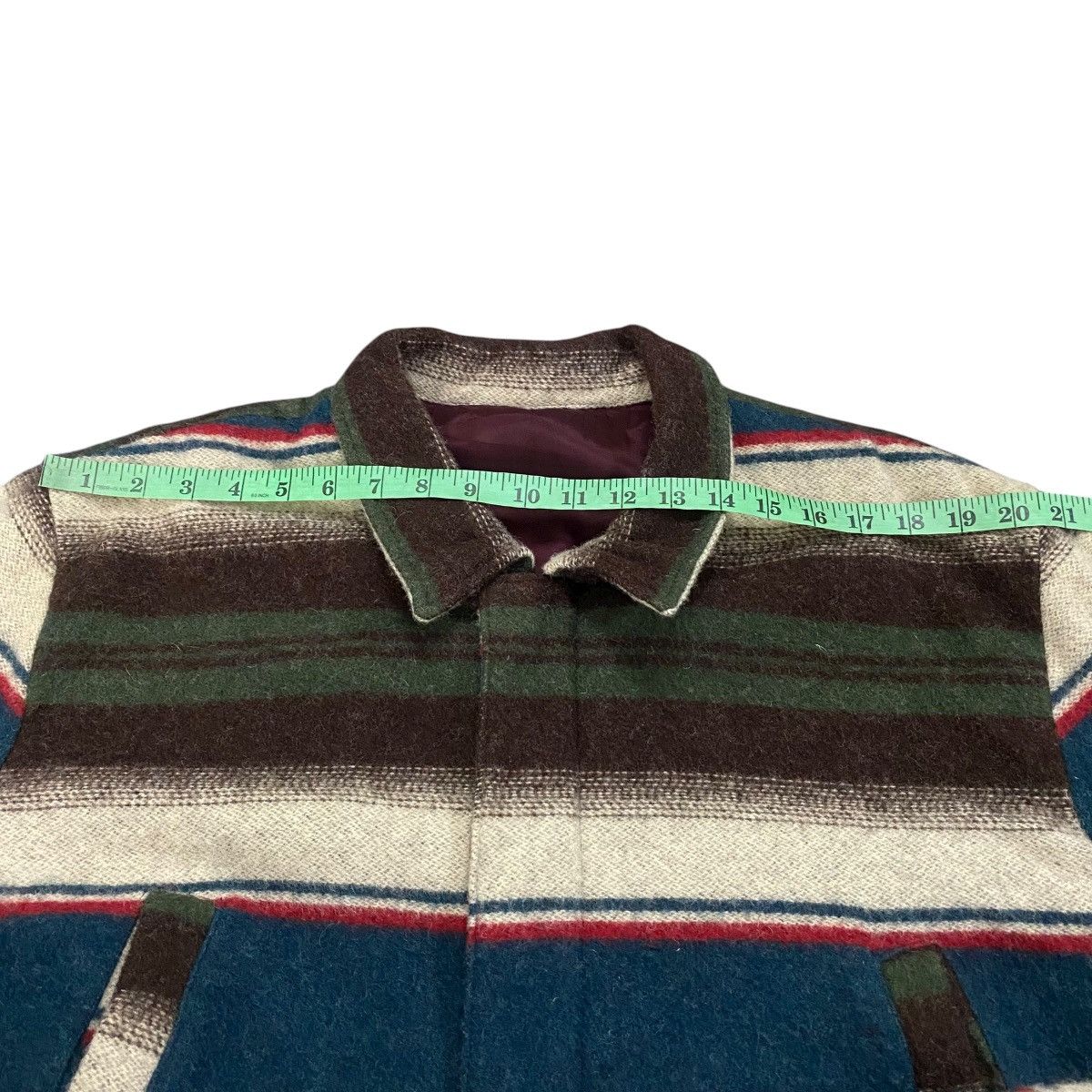 Other Vintage Blue Scuba San Francisco Striped Pattern Wool Size US L / EU 52-54 / 3 - 15 Thumbnail