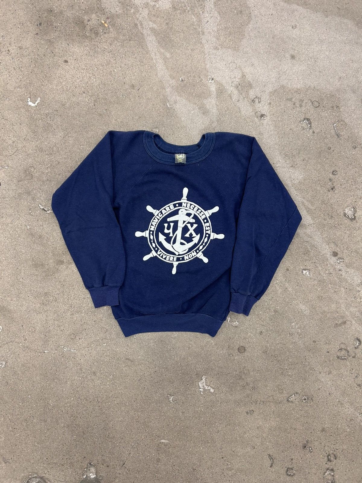 Vintage Vintage Mustangs 80s Raglan Crewneck Navy Size US S / EU 44-46 / 1 - 1 Thumbnail