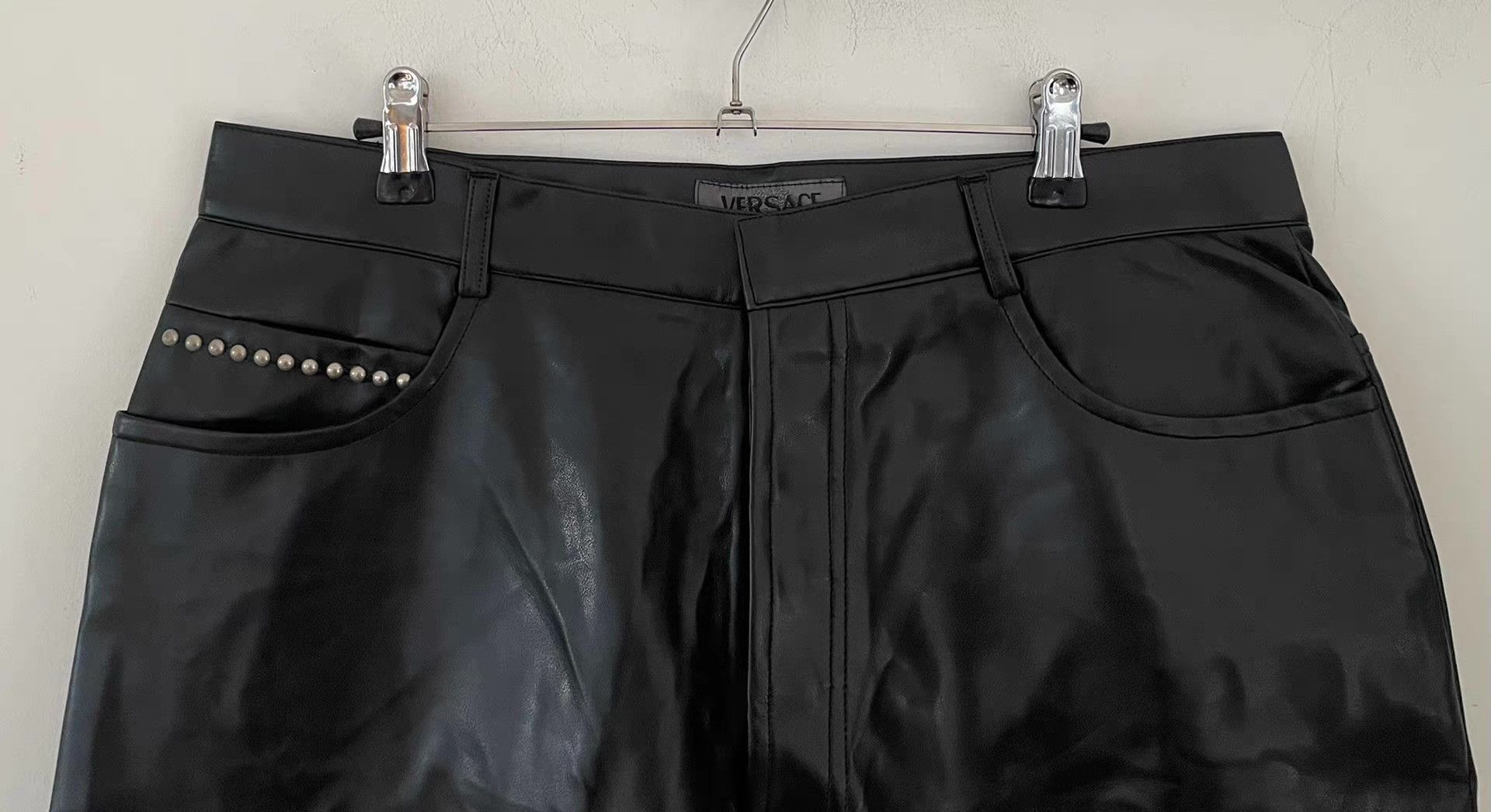 Versace Versace Leather Pants with Stud Details。Ｑ21 Size US 36 / EU 52 - 7 Thumbnail