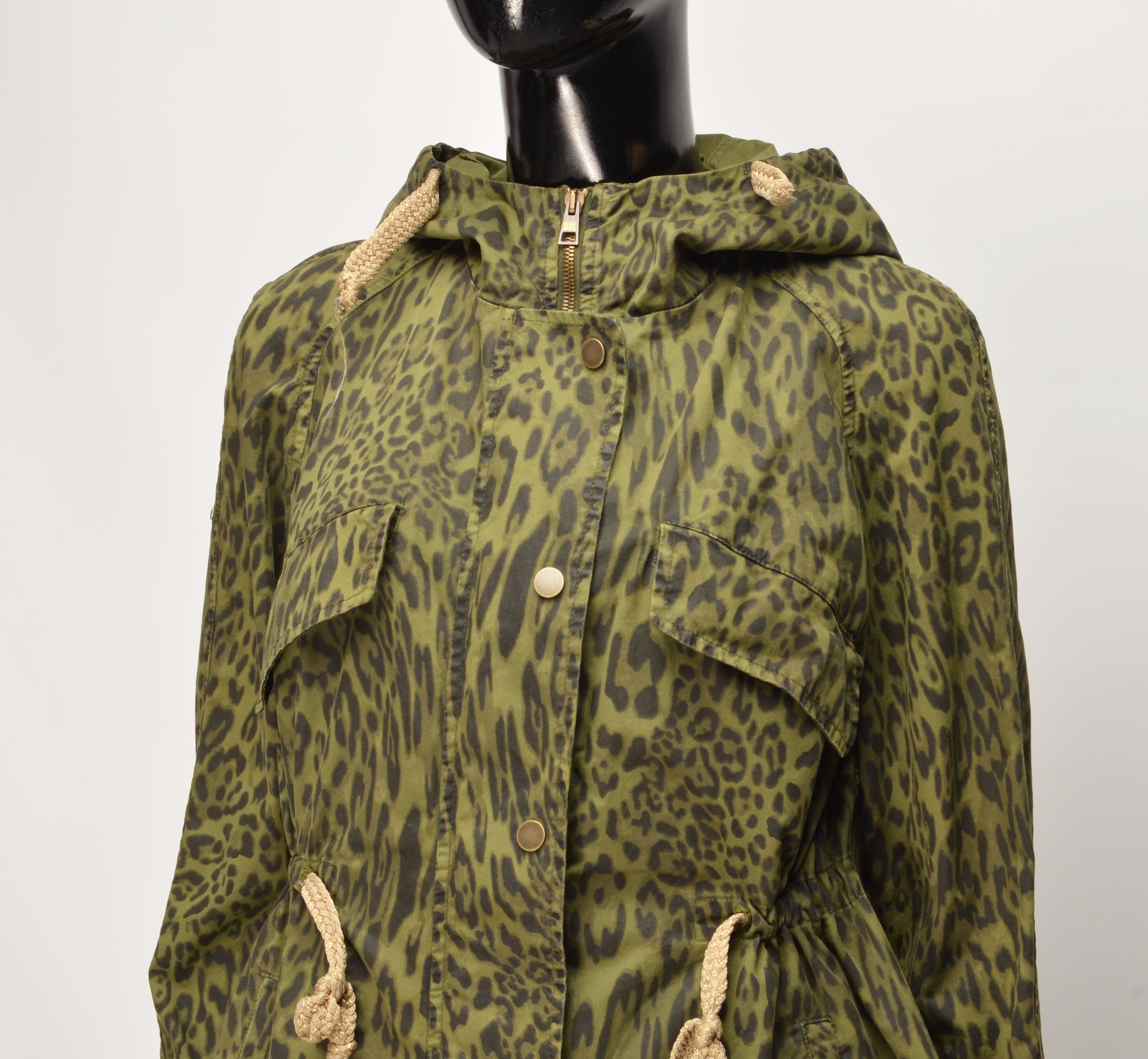 Other Bazar Deluxe Leopard Beaded Boho Hooded Jacket Size S / US 4 / IT 40 - 2 Thumbnail