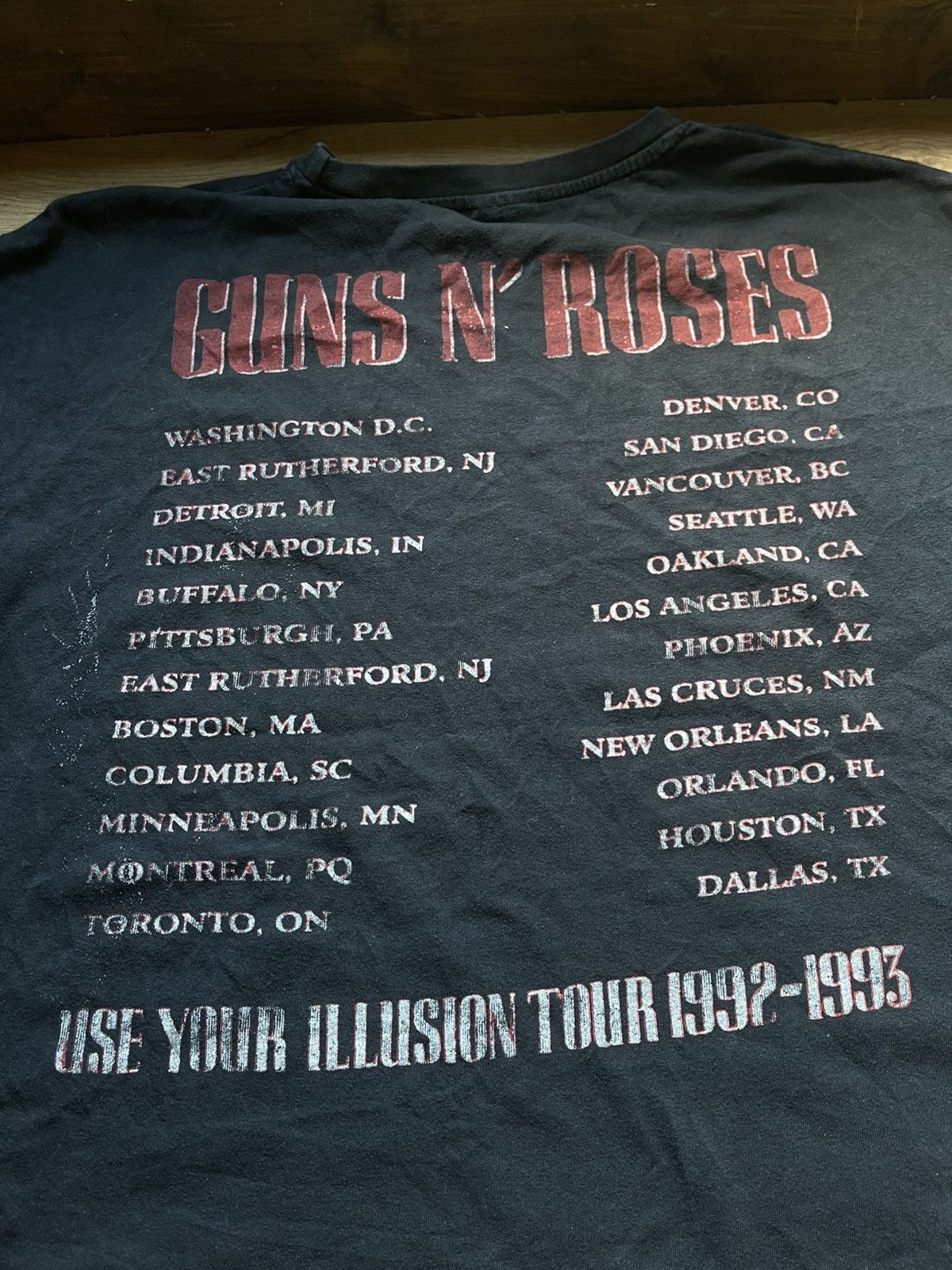 Guns N' Roses Guns’n’Roses 1992 vintage Tour t-shirt Size US L / EU 52-54 / 3 - 9 Thumbnail
