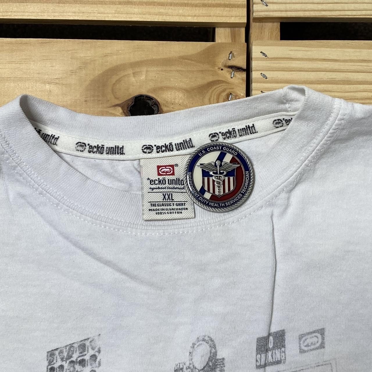 Ecko Unltd. Ecko Unltd. Barbershop White Y2K Hip Hop Tee Size 2XL Size US XXL / EU 58 / 5 - 5 Thumbnail